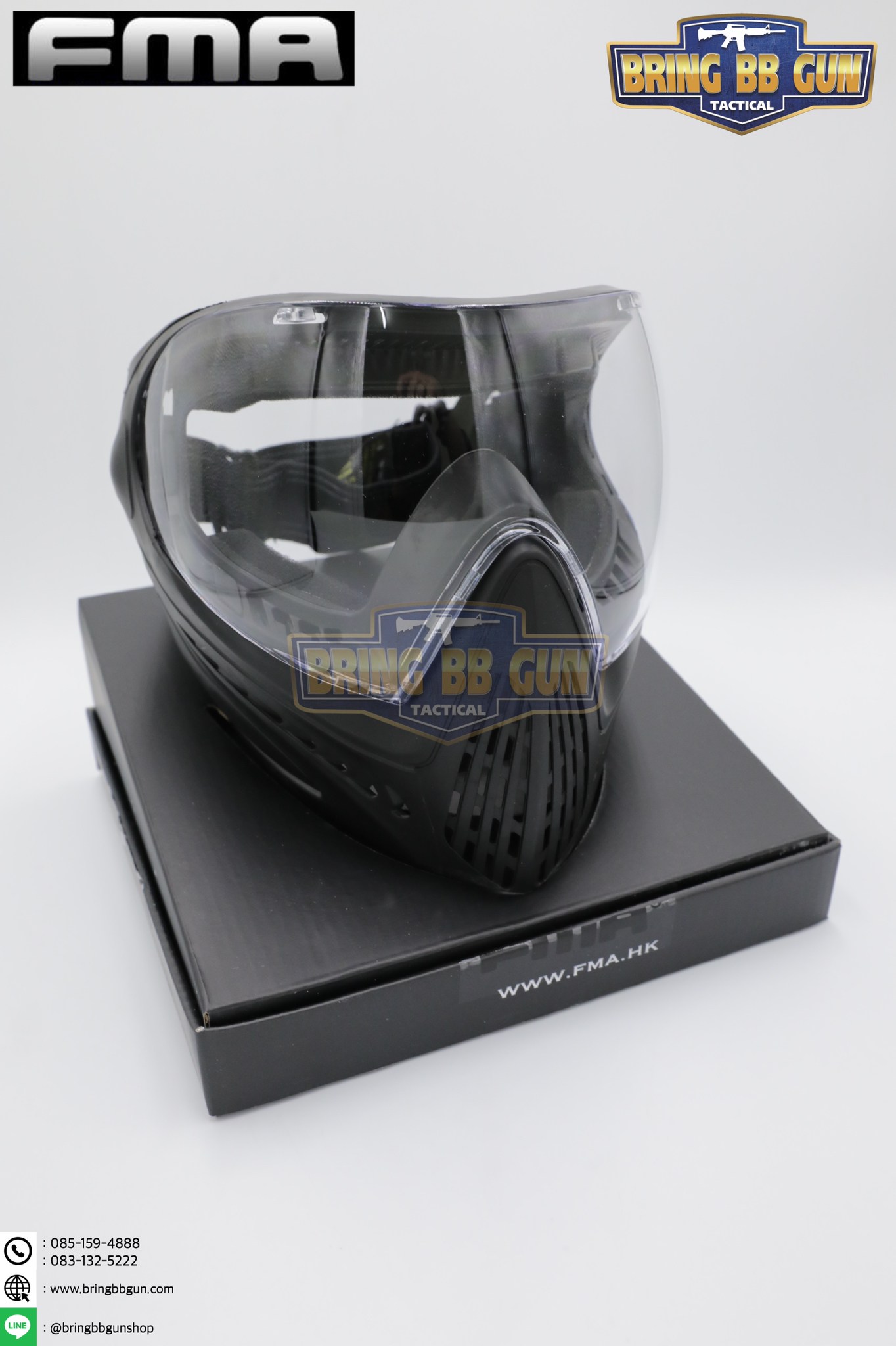 หน้ากาก F1 ยี่ห้อ FMA รุ่น เลนส์1ชั้น หน้ากากลายพราง