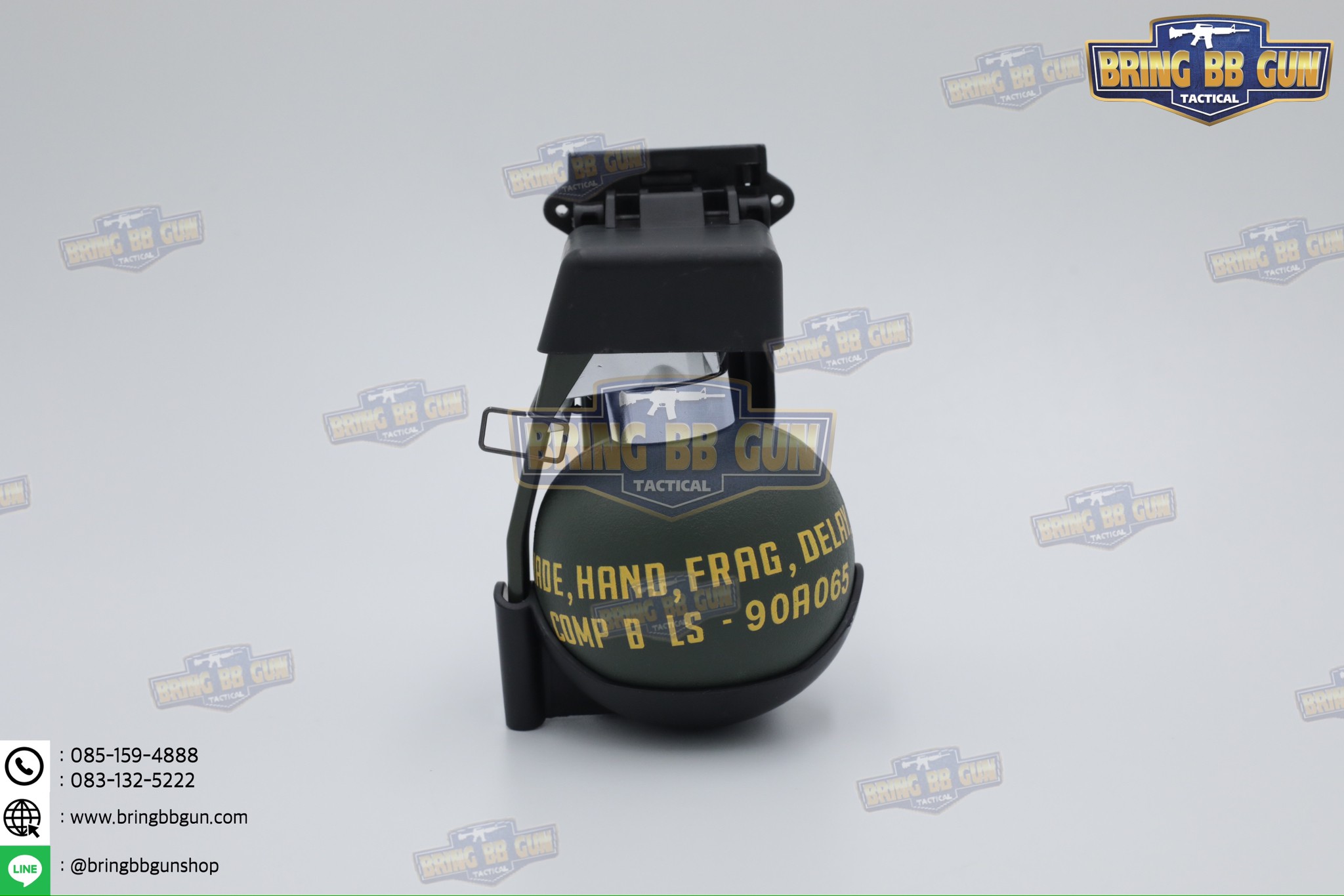 ระเบิดมือ M67 แบบ Dummy + M67 Grenade Pouch (ระเบิดมือลูกเกลี้ยง + ซองใส่ระเบิดมือแบบปลดไว) (M67 Grenade) (Fragmentation Hand Grenade) (Gernade Pouch) (Quick Release Grenade Pouch)