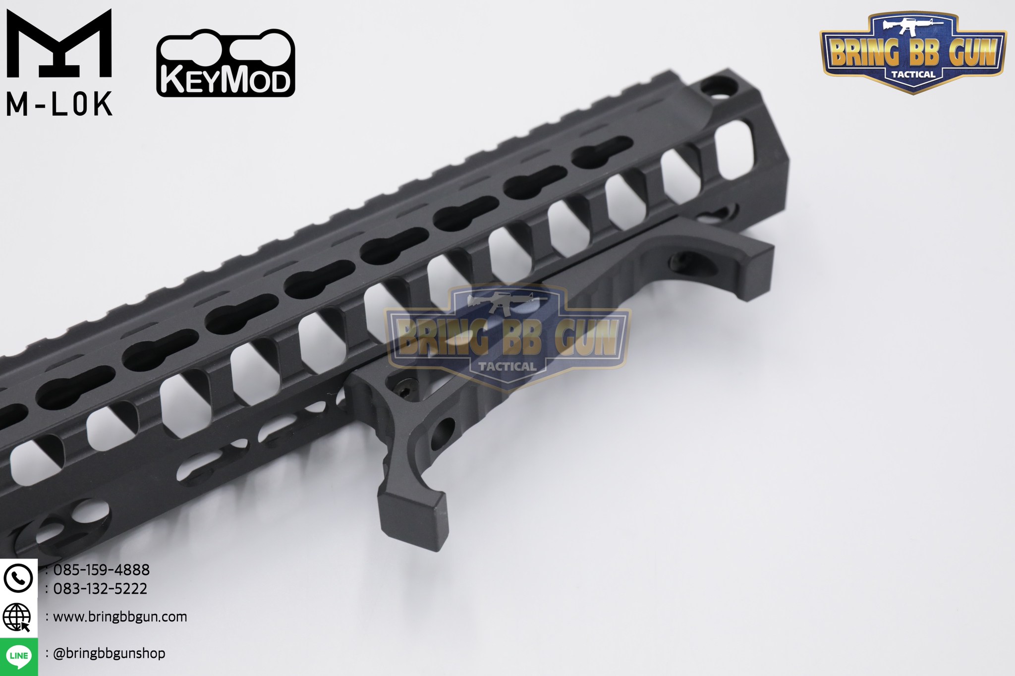 กริ๊ปมือหน้า VP23 (VP23 Tactical Angled Grip) (VP23 Tenaci Grip) (ใช้ได้กับชุดหน้าระบบราง M-Lok และ Keymod)