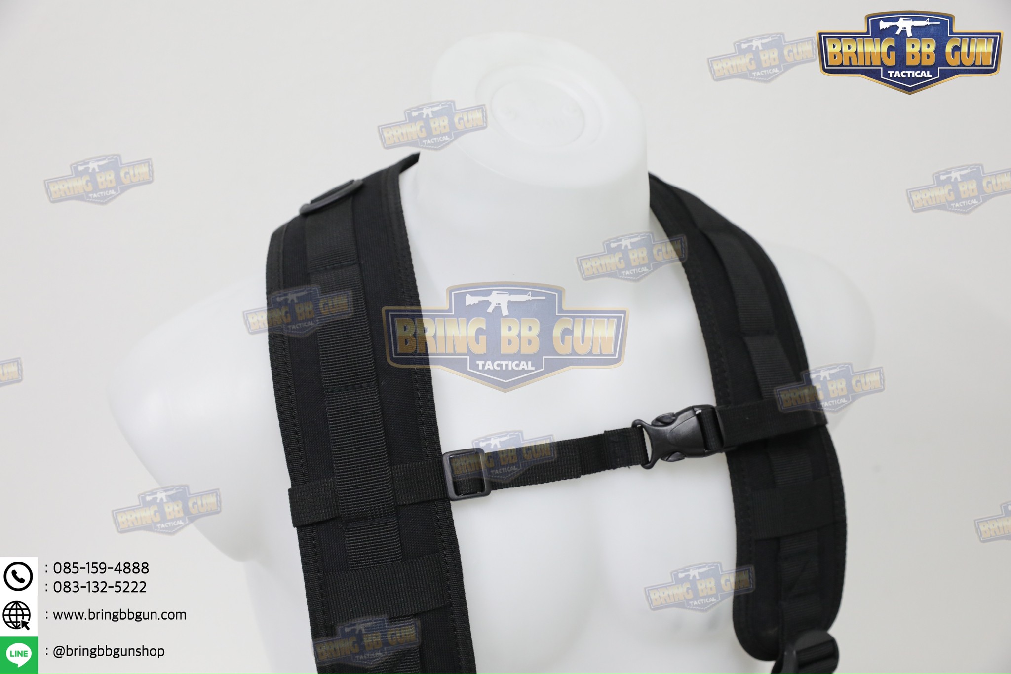 เข็มขัดสนามแบบนวม + สายโยงบ่า (เข็มขัดสนามใส่อุปกรณ์) (เข็มขัดยุทธวิธี) (Tactical Belt) (สายโยงบ่า) (สายเก่ง) (Belt Suspenders)