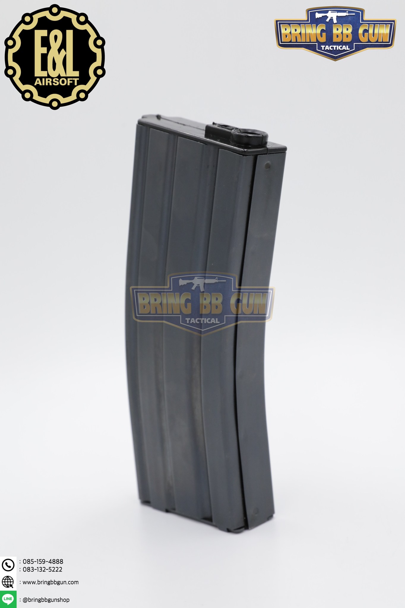 แม็กกาซีน M4 ยี่ห้อ E&L แบบstand(ไม่ต้องปั่น) ทรง เหล็ก (ทรงเดิม) (M4 Mid-cap magazine)