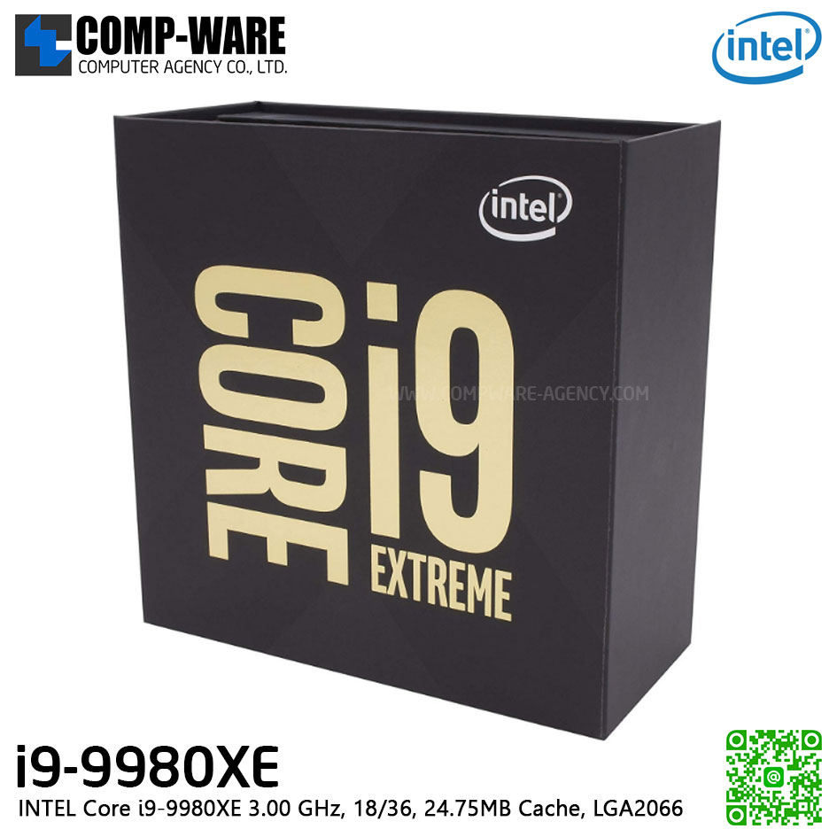 CPU Intel Core i9-9980XE (3.00 GHz, 18/36, 24.75MB Cache) LGA2066 - BX80673I99980X (No Heatsink)