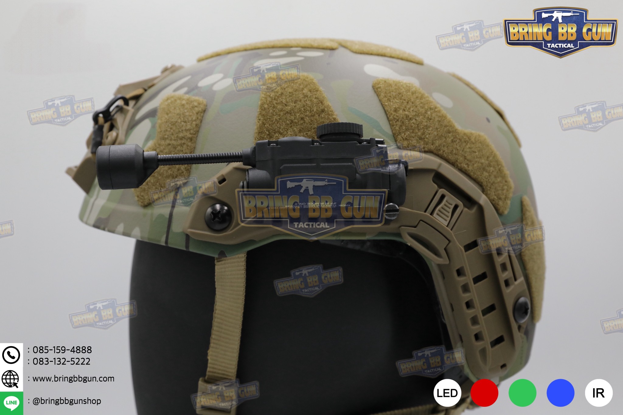 ไฟฉายติดหมวก Sidewinder Stalk (Military Helmet Light System with Flexible Stalk) (ไฟฉายติดหมวกทรงStreamlight)