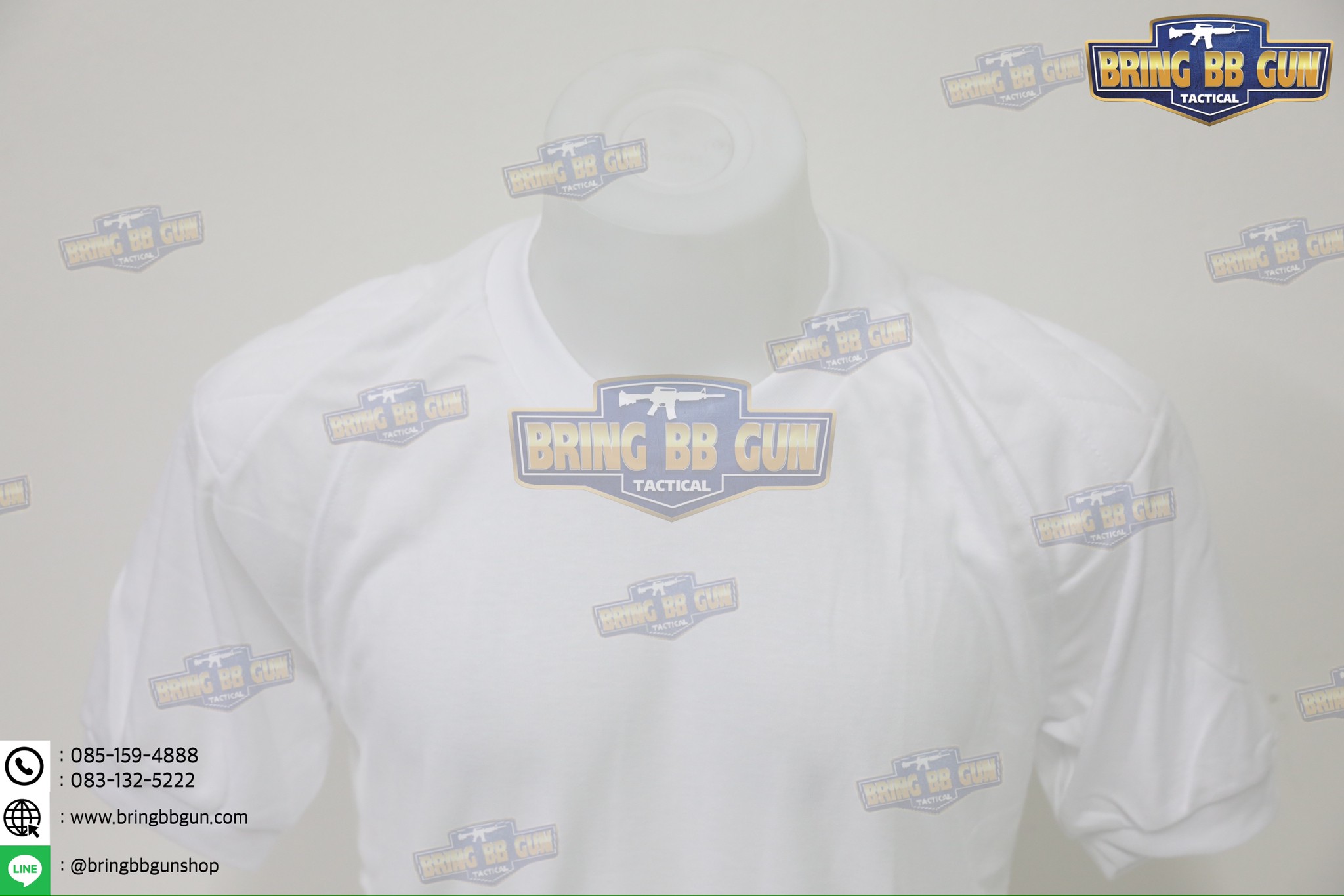 เสื้อยืดรองบ่า บุไหล่ (ผ้า TC)