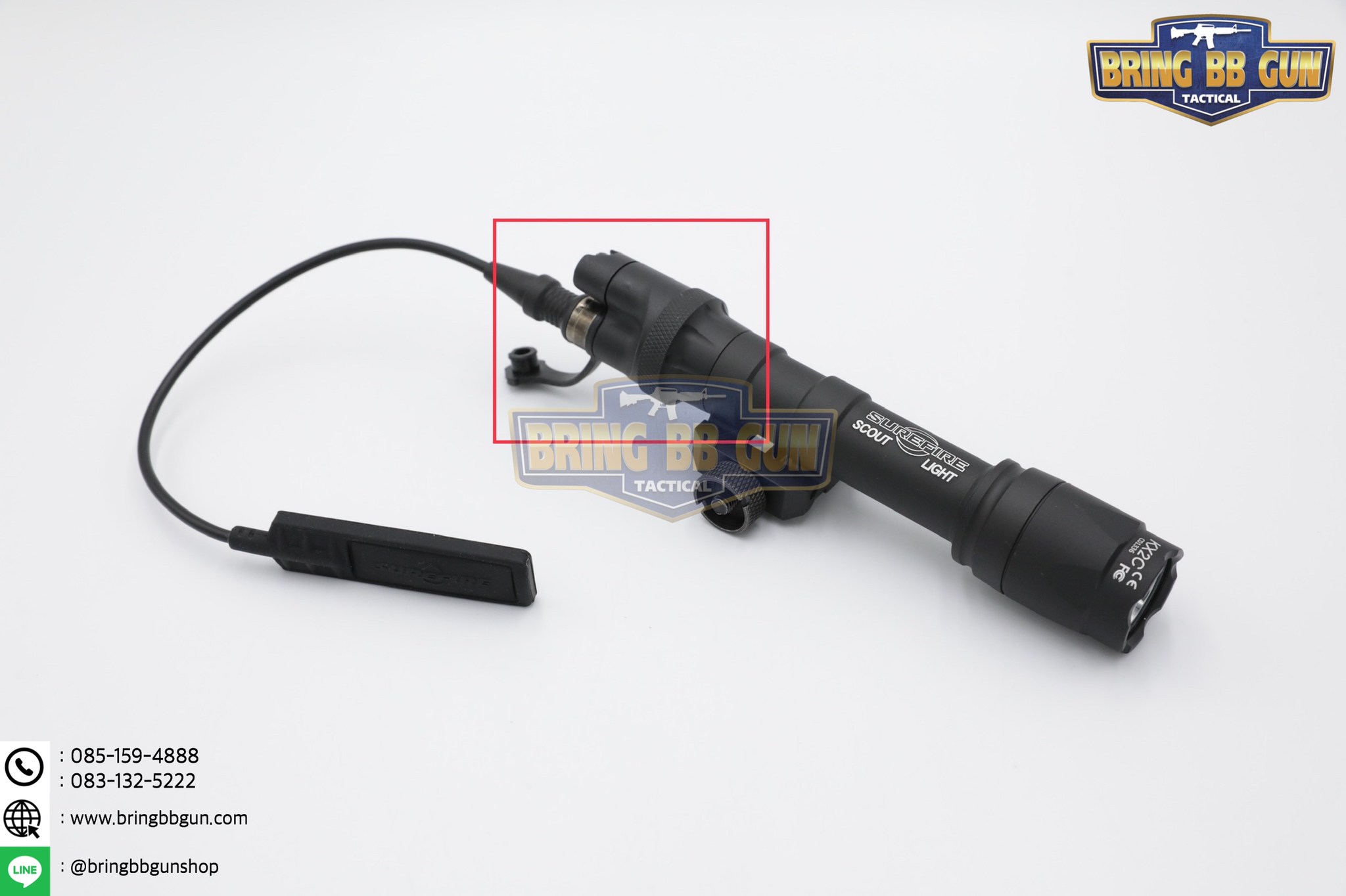 สวิตช์ไฟฉาย สำหรับไฟฉาย M300 / M600 (ตูดไฟฉาย) ยี่ห้อ Surefire (Mount Tail Switch) (DS00 WEAPONLIGHT TAIL SWITCH) (SureFire DS00 Scout Light Tail Switch)