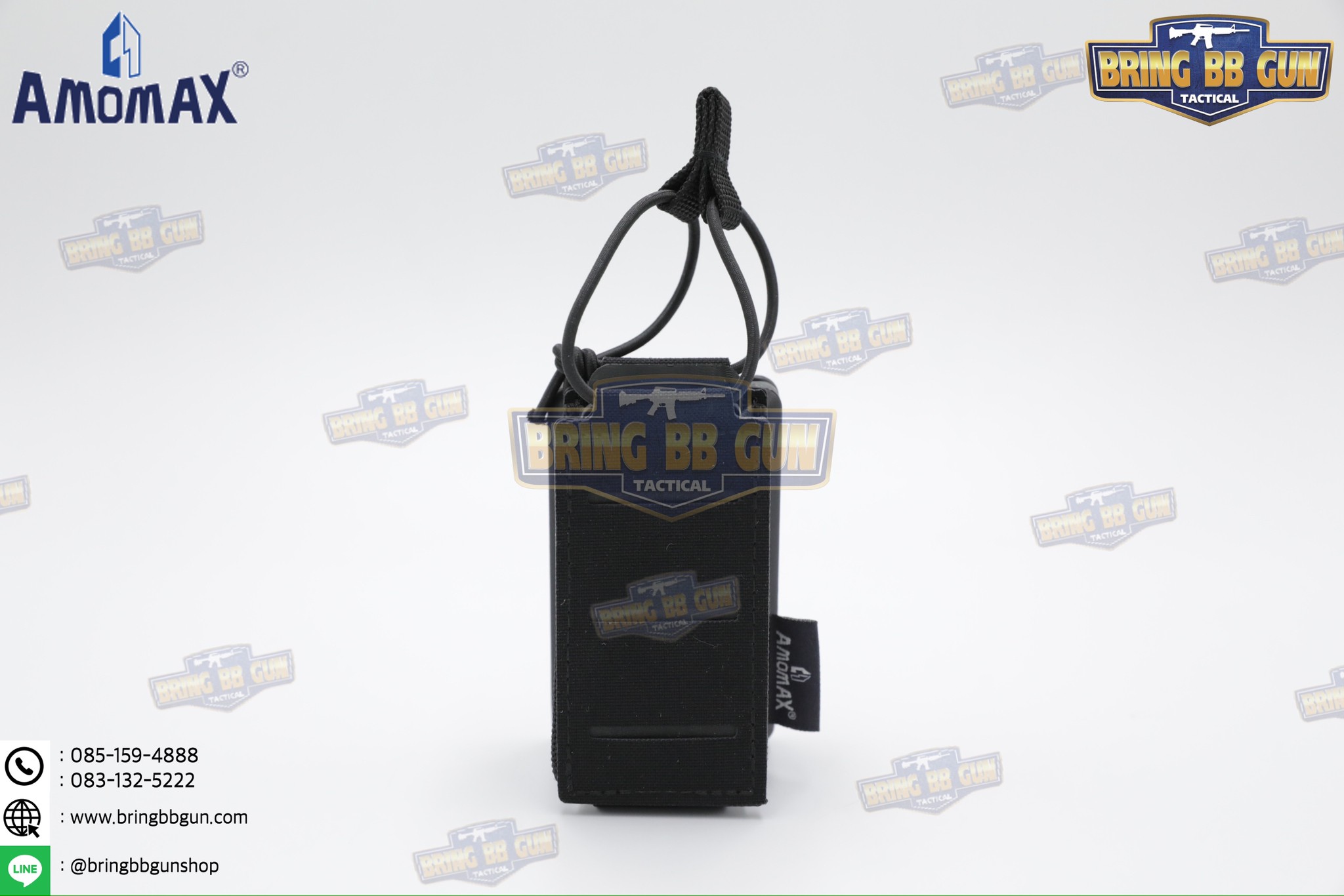เพ้าแม็กกาซีนเดี่ยว ยี่ห้อ Amomax รุ่น ปืนสั้น (Fabric Magazine Pouch)