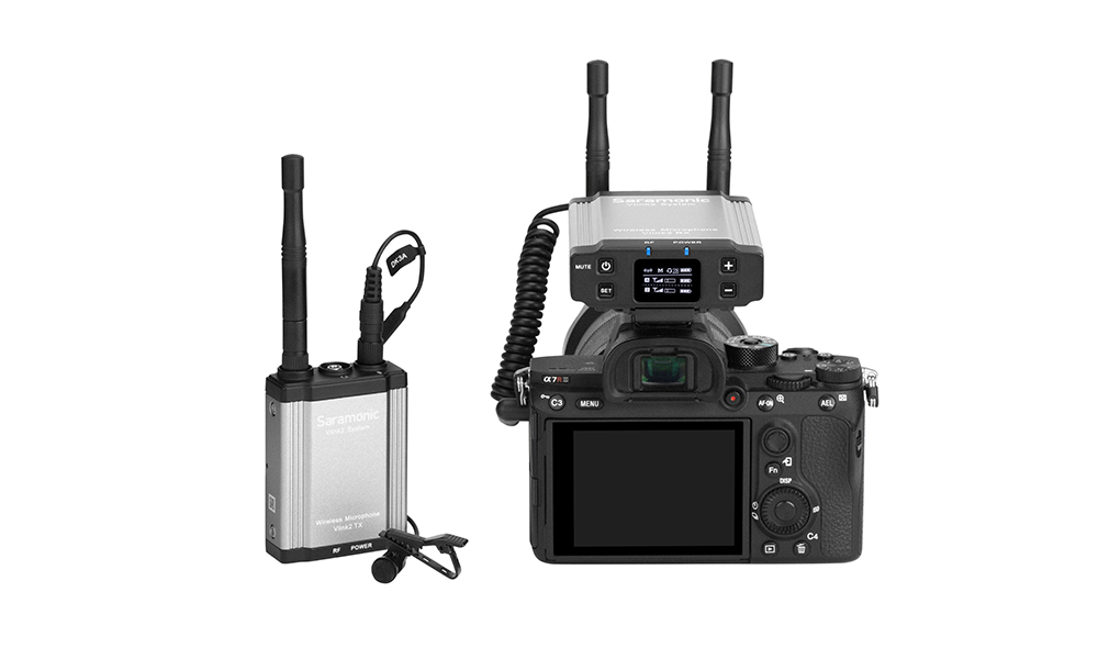 Saramonic Vlink2 Kit1 (TX+RX) ไมโครโฟนไร้สาย 2.4 GHz