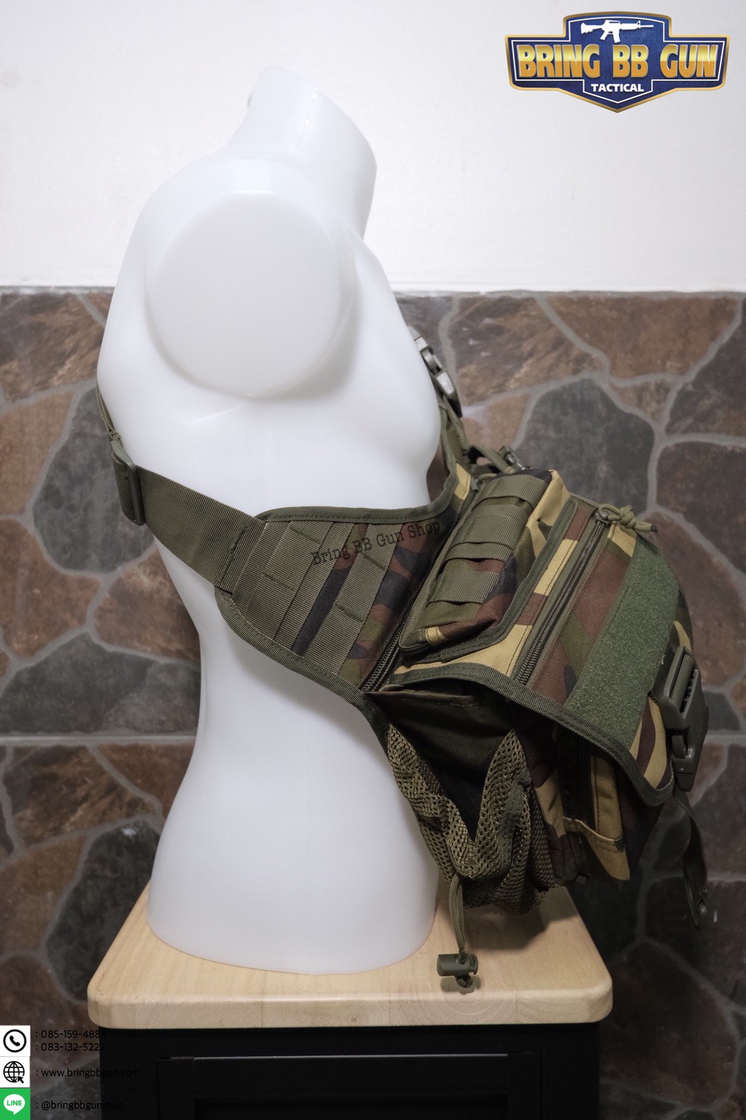 กระเป๋าสะพายข้าง-คาดอก รุ่น ทรงสามเหลี่ยม (เป้สะพายหลัง)