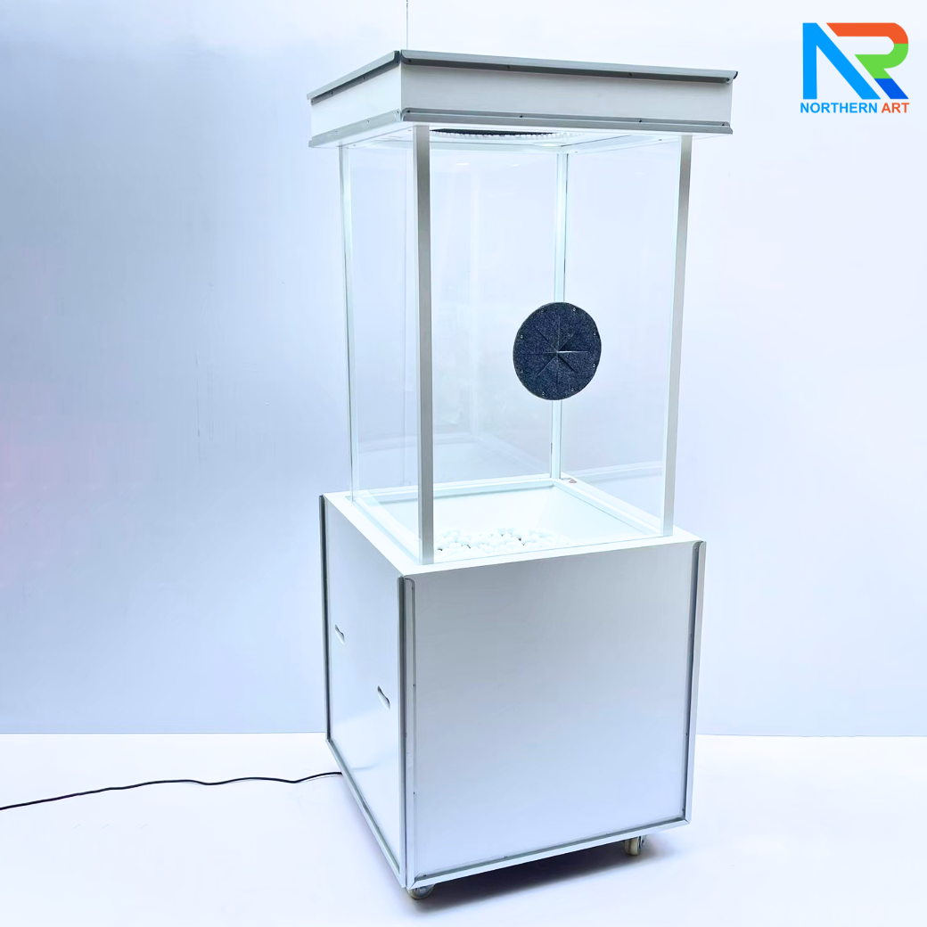 เช่าเกมส์ตู้ลม เช่าตู้ลมจับรางวัล (W)70 x (L)70 X (H)185 cm.พร้อมงานพิมพ์สติ๊กเกอร์ ไม่รวมบอลโฟม