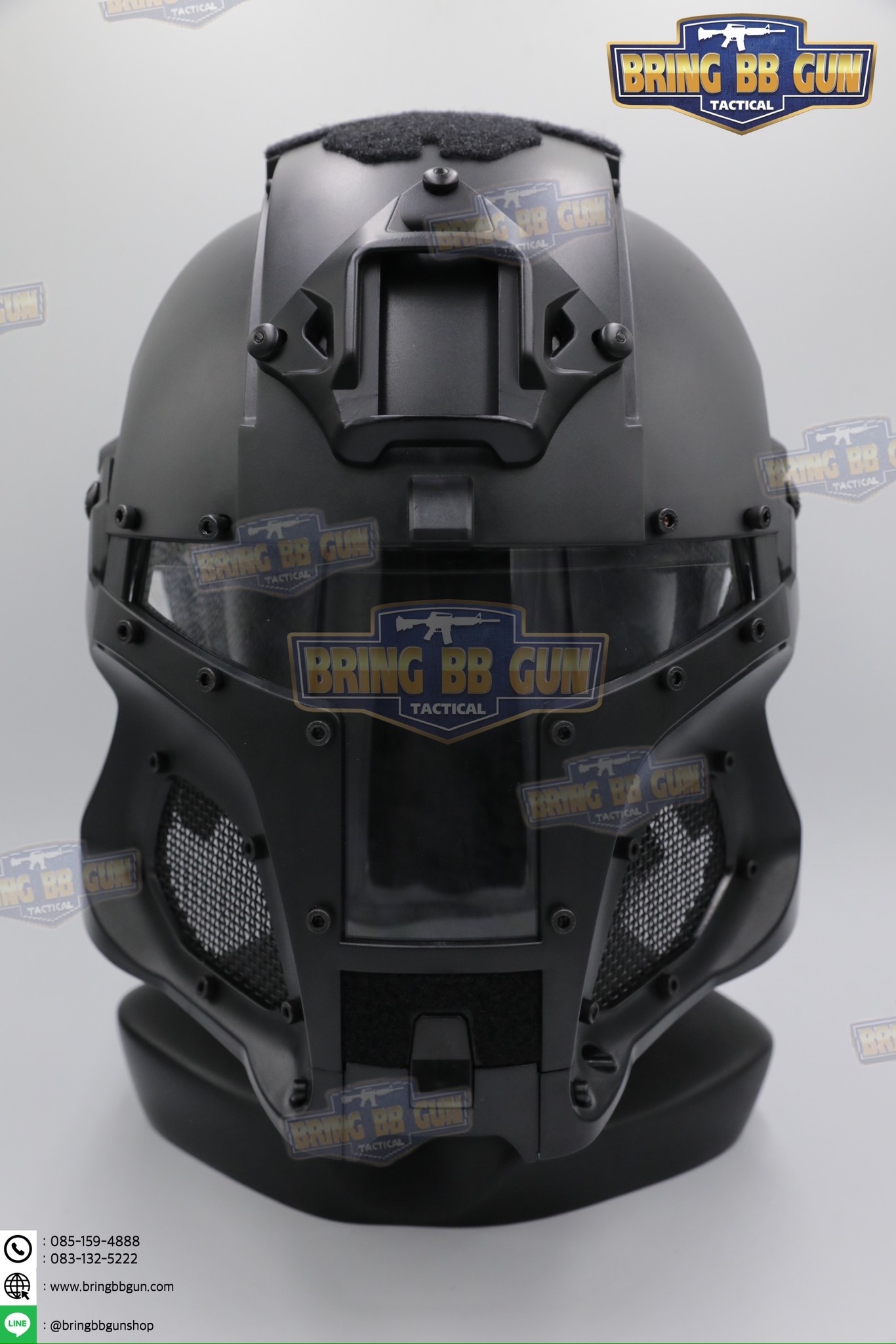 หน้ากากเต็มใบ Medieval Iron Warrior (หน้ากาก+หมวกฟาส)