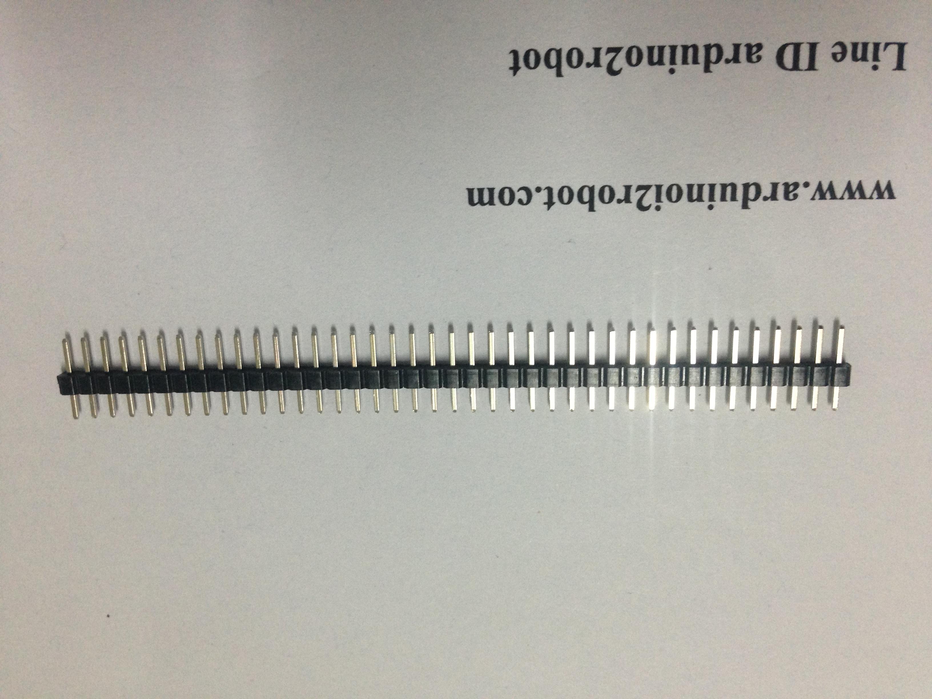 หัวต่อ ขนาด 1 * 40P 2.0MM pitch row pin single row pin straight pin high-quality copper needle