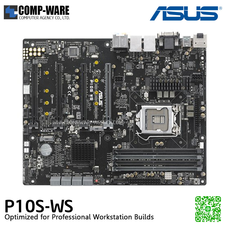 ASUS P10S WS LGA1151 Intel C236 HDMI SATA 6Gb/s USB 3.1 USB 3.0 ATX Intel Motherboard