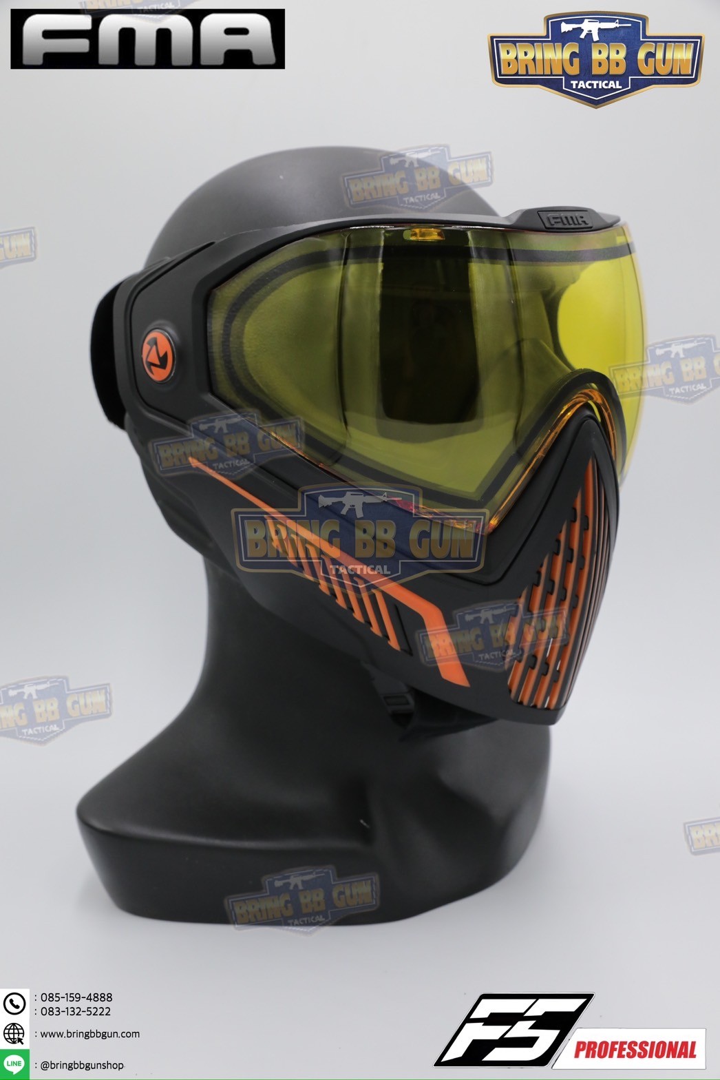หน้ากาก F5 ยี่ห้อ FMA (FMA F5 STORM GOGGLE MASK) (F5 Professional) (Storm Goggle Mask)