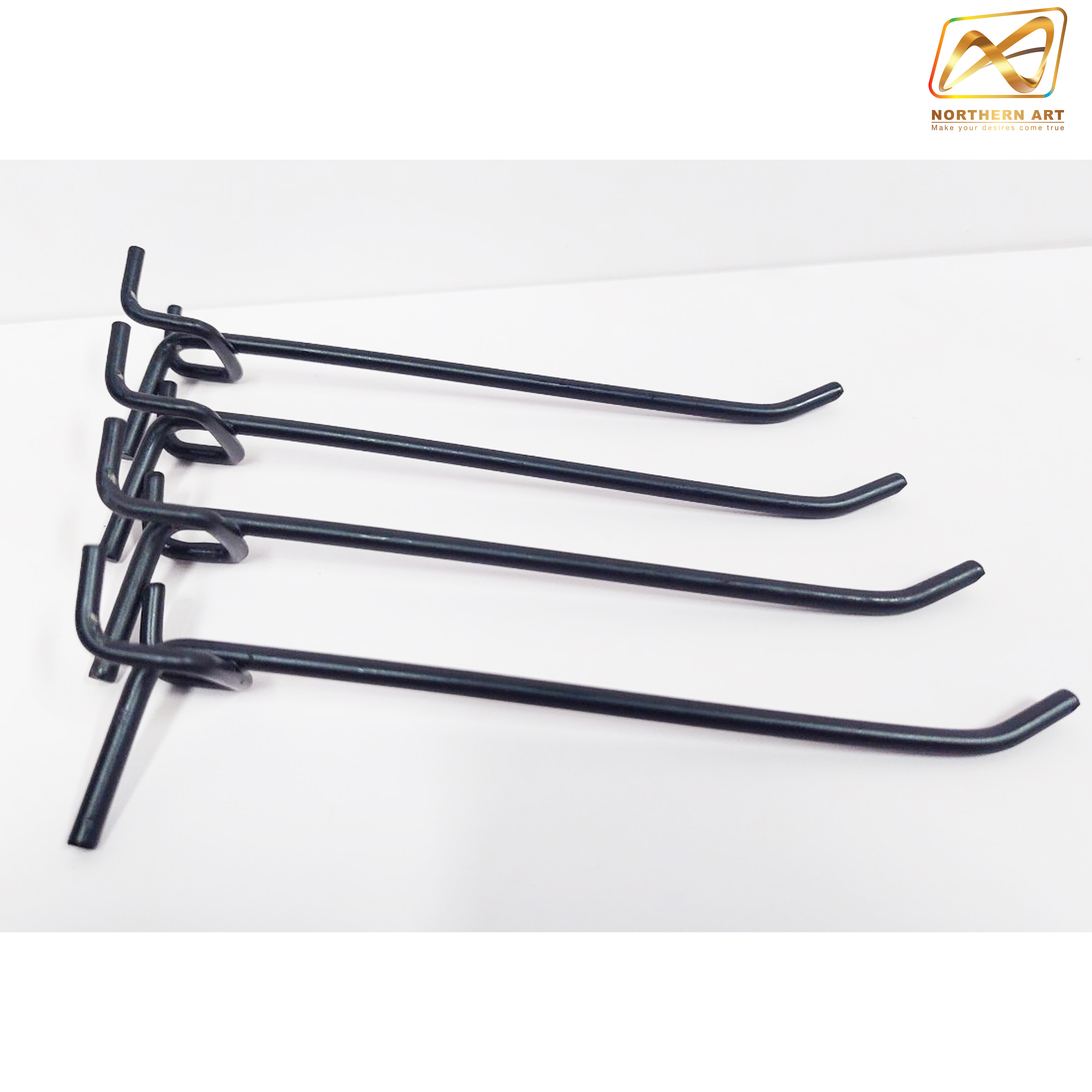 ขอแขวนสินค้า HOOK แบบแขนเดี่ยว ยาว 14.5 cm. สีเงิน มี 2 สี สีขาว และ สีดำ