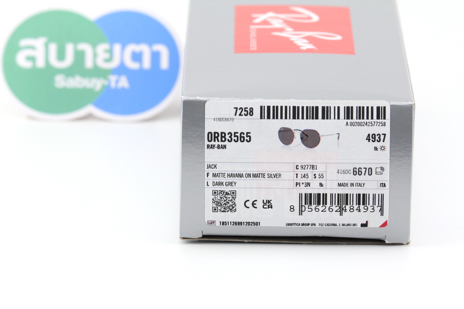 RayBan Jack RB3565 9277B1