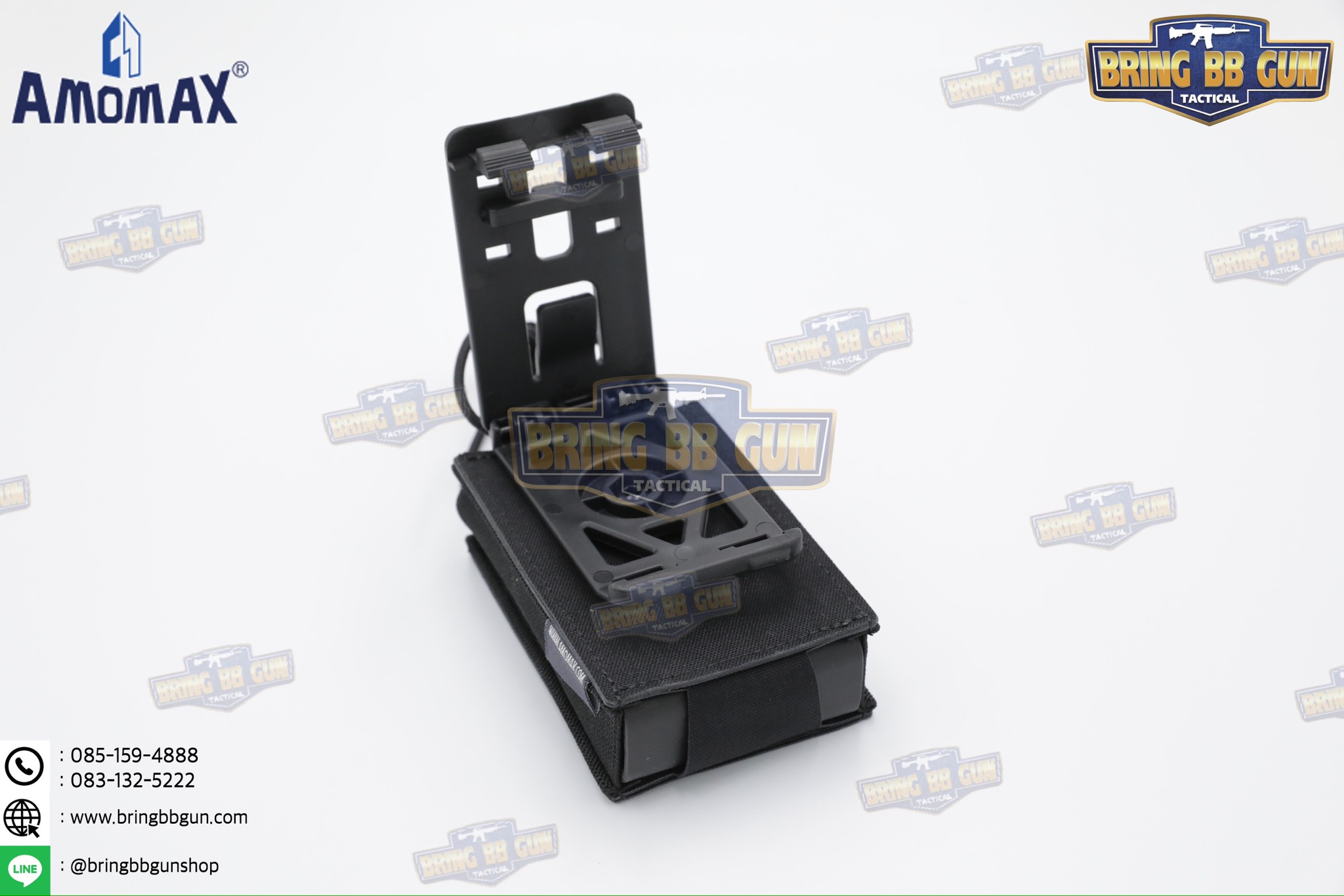 เพ้าแม็กกาซีนเดี่ยว ยี่ห้อ Amomax รุ่น ปืนยาว (Fabric Magazine Pouch)