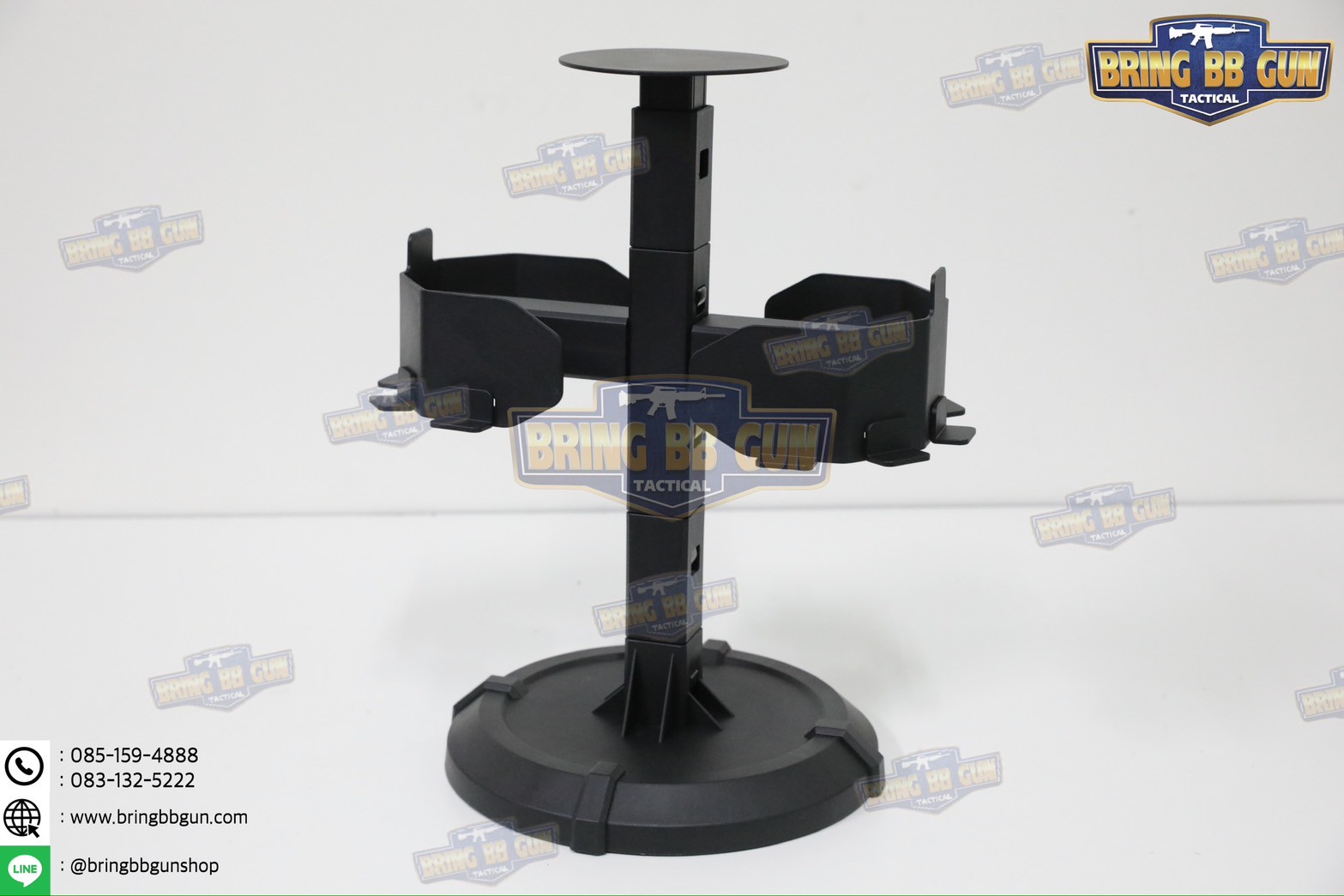 แท่นวางหมวก-เสื้อเวส-เข็มขัด (เสาแขวนหมวก-เสื้อเวส-เข็มขัด) (ที่แขวนอเนกประสงค์) (Equipment Display Stand)