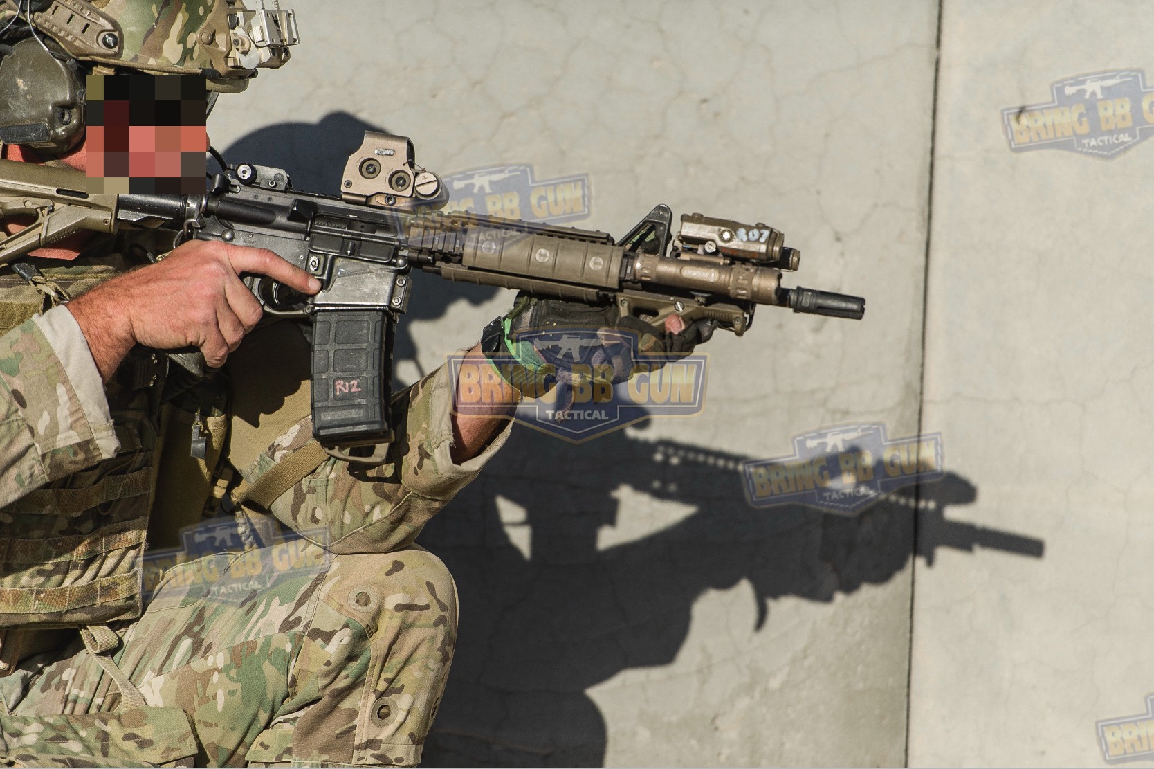 ชุดหน้า ยี่ห้อ Daniel Defense MK18 FSP RIS II รุ่นความยาว 12.5" ระบบราง Picatinny (ราง20mm.) (M4A1 FSP RAIL INTERFACE SYSTEM) (RIS II) (Front Sight Post) (FSP)