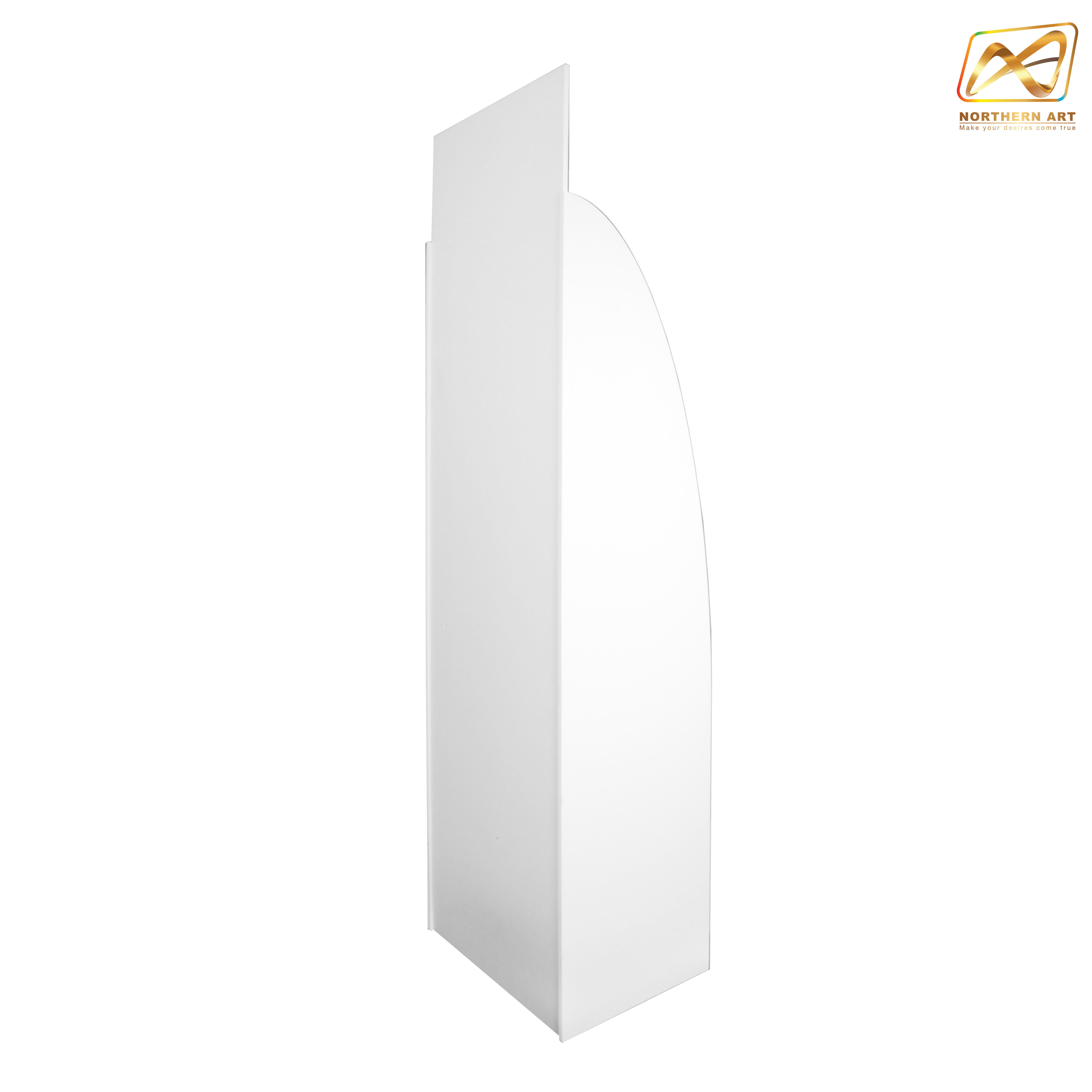 ชั้นวางสินค้าพลาสวูด รุ่น H06 ขนาด (W)38 x (D)30 x (H)150 ซม. พลาสวูดหนา 8 มม.พร้อมงานพิมพ์สติ๊กเกอร์ ( ราคาไม่รวมขอแขวนและป้ายราคา )