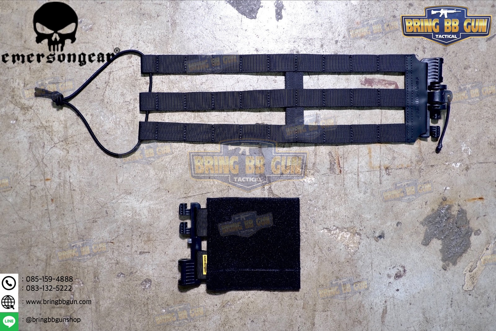 ชุดเซ็ตปลดเสื้อเกราะไว (ชุดสายโอบ-ปลดไว) ยี่ห้อ Emerson (Vest single point quick release Mesh Cummerbund) (Quick Release Cummerbund Set)