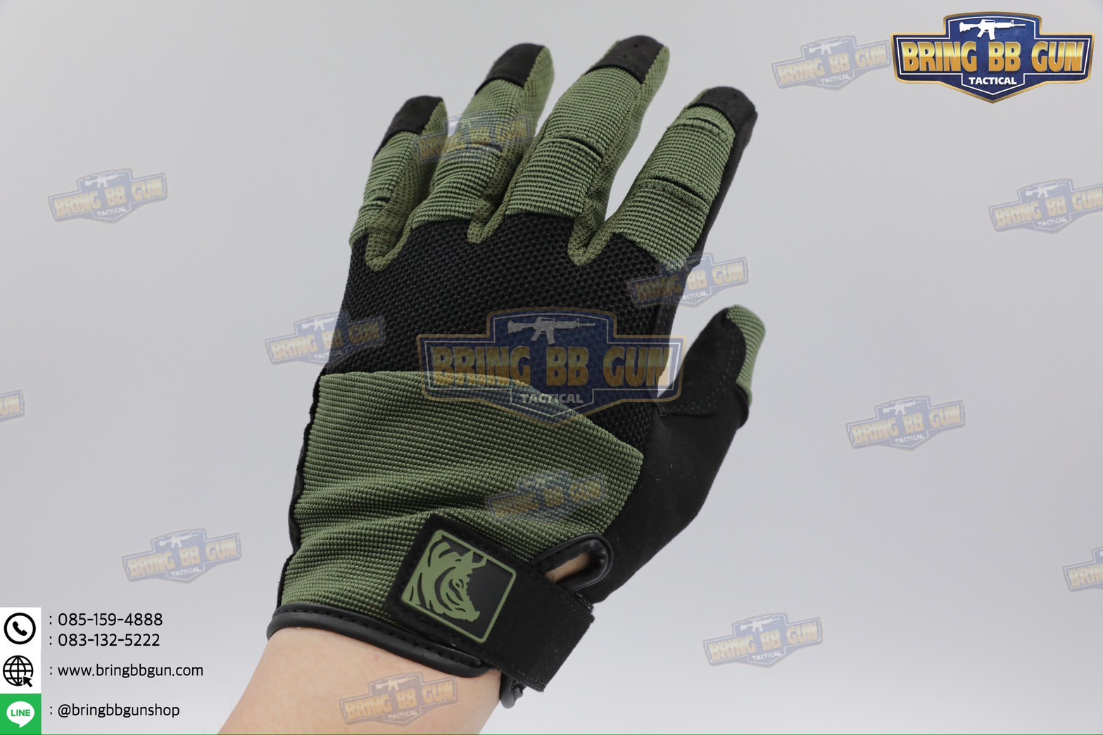 ถุงมือเต็มนิ้ว ทรง Alpha (Tactical Glove) (ถุงมือหมูป่า) (Full Dexterity Tactical Glove)