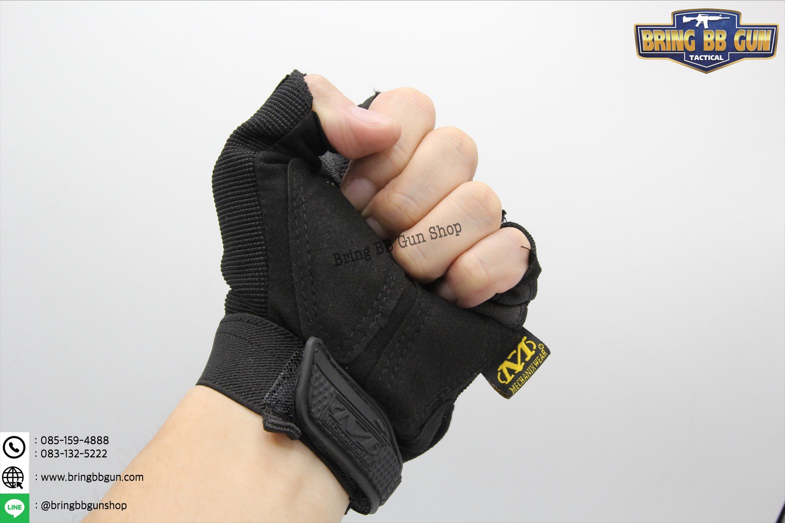 ถุงมือครึ่งนิ้ว ยี่ห้อ Mechanix รุ่น M-Pact