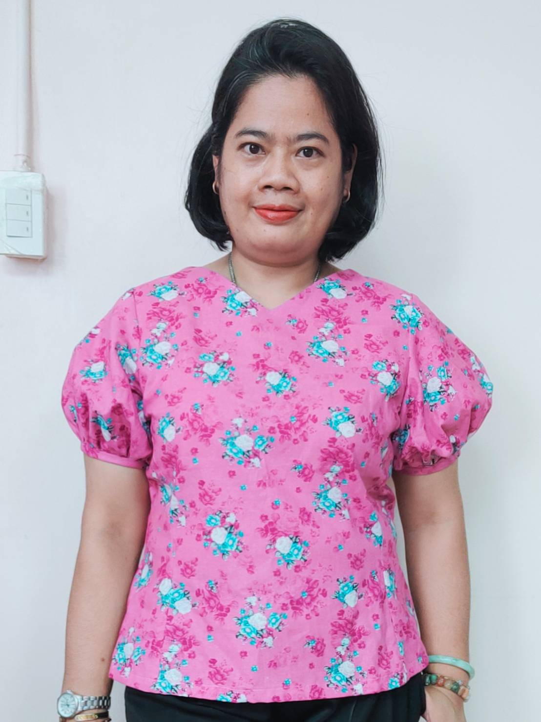 NNandNN Shop 4 0038 เสื้อลินิน แขนฟอง หลายสี 44"
