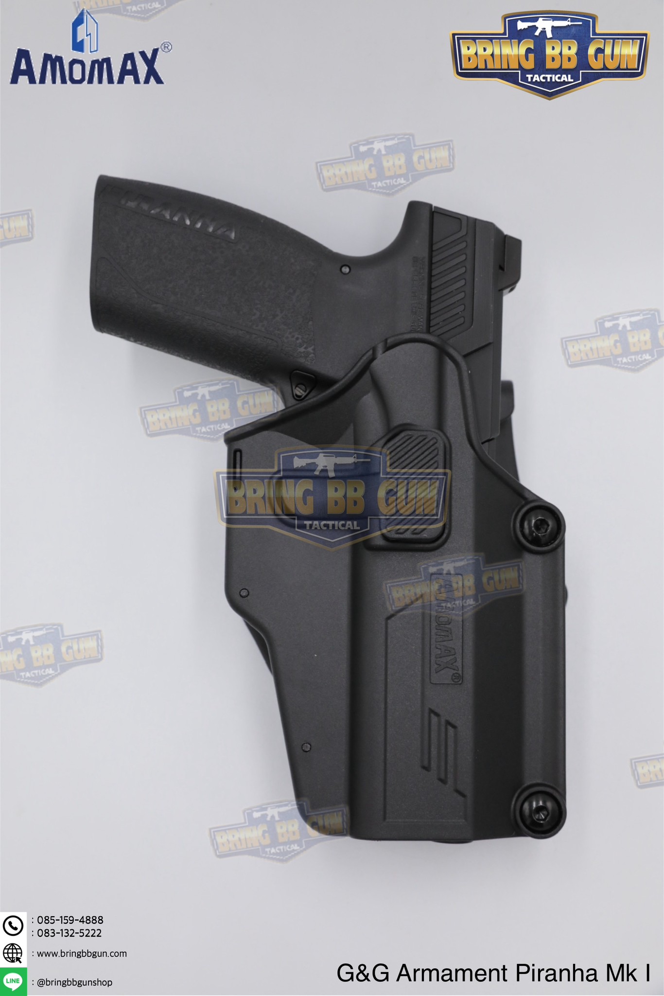 ซองปืนพกนอกปลดนิ้วชี้ Universal ยี่ห้อ Amomax รุ่น Per-Fit (ซองปืนพกนอกใส่ปืนได้หลายรุ่น)