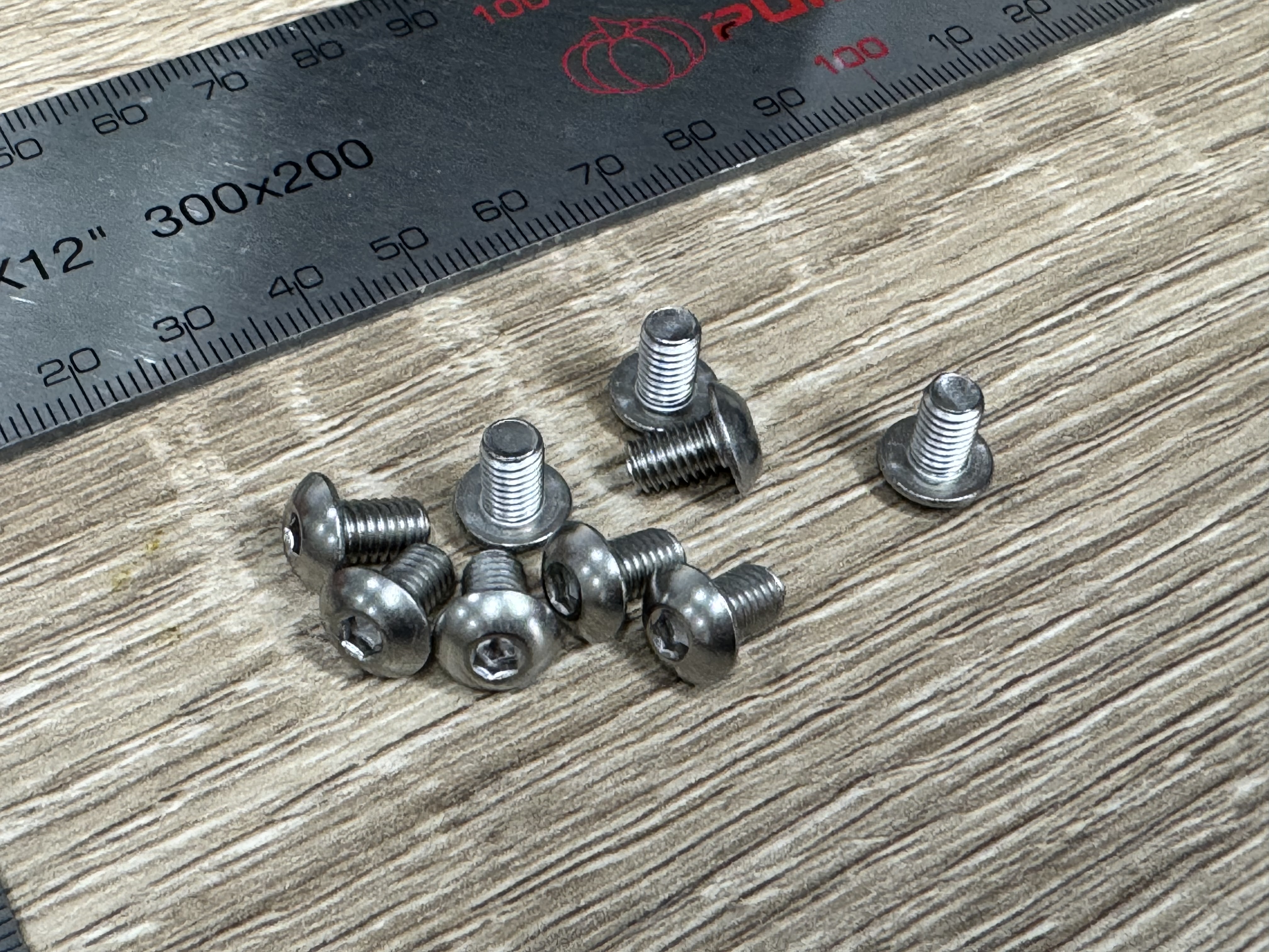 สกรูหัวจมกลมสเตนเลส M5x8 ความยาวเกลียว 8 mm (ชุด 10 ตัว)