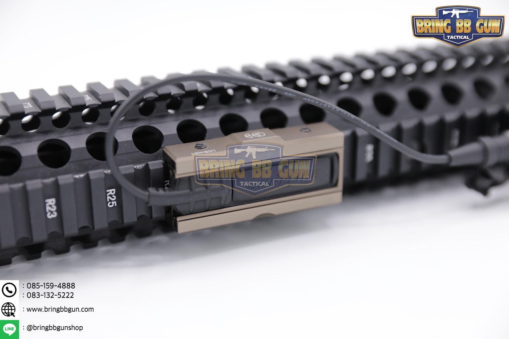 LCS ยี่ห้อ Cloud Defensive (ตัวจับสวิตช์หางหนูของไฟฉาย) รุ่น ระบบราง Picatinny (รางรถไฟ,ราง20mm.) (Light Control System) (ใช้ได้กับชุดหน้าระบบราง Picatinny เท่านั้น)