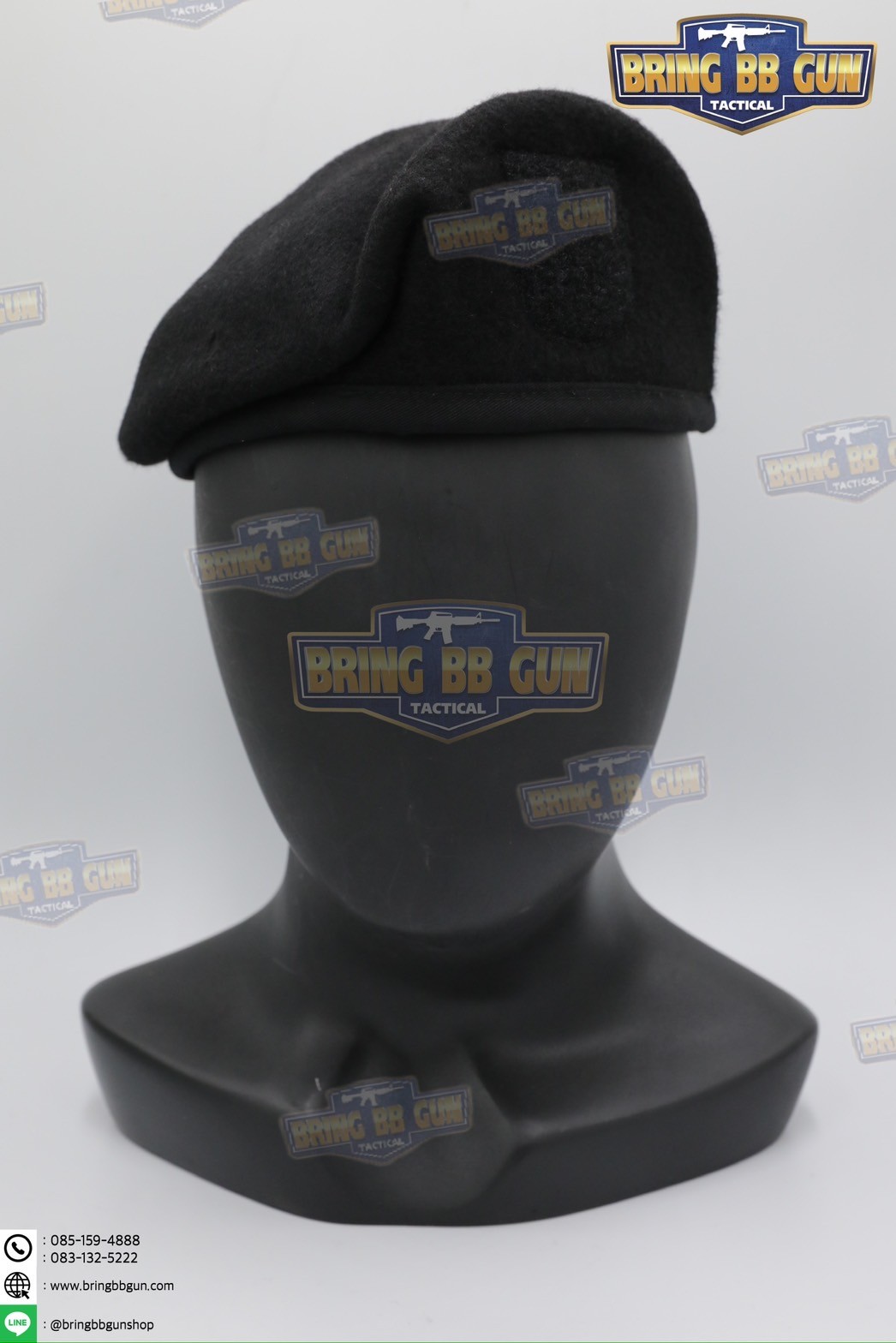 หมวกเบเร่ต์จัดทรง ยี่ห้อ ai รุ่น Fighter（หน้าหมวกใหญ่)