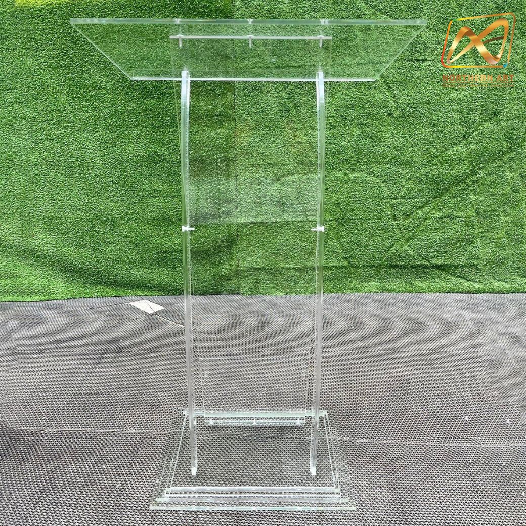 โพเดียม อะคริลิคใส รุ่น AC-29 TOP เอียง ขนาด(W)59 x (L)38 x (H) 110 ซม.(งานนำเข้า)