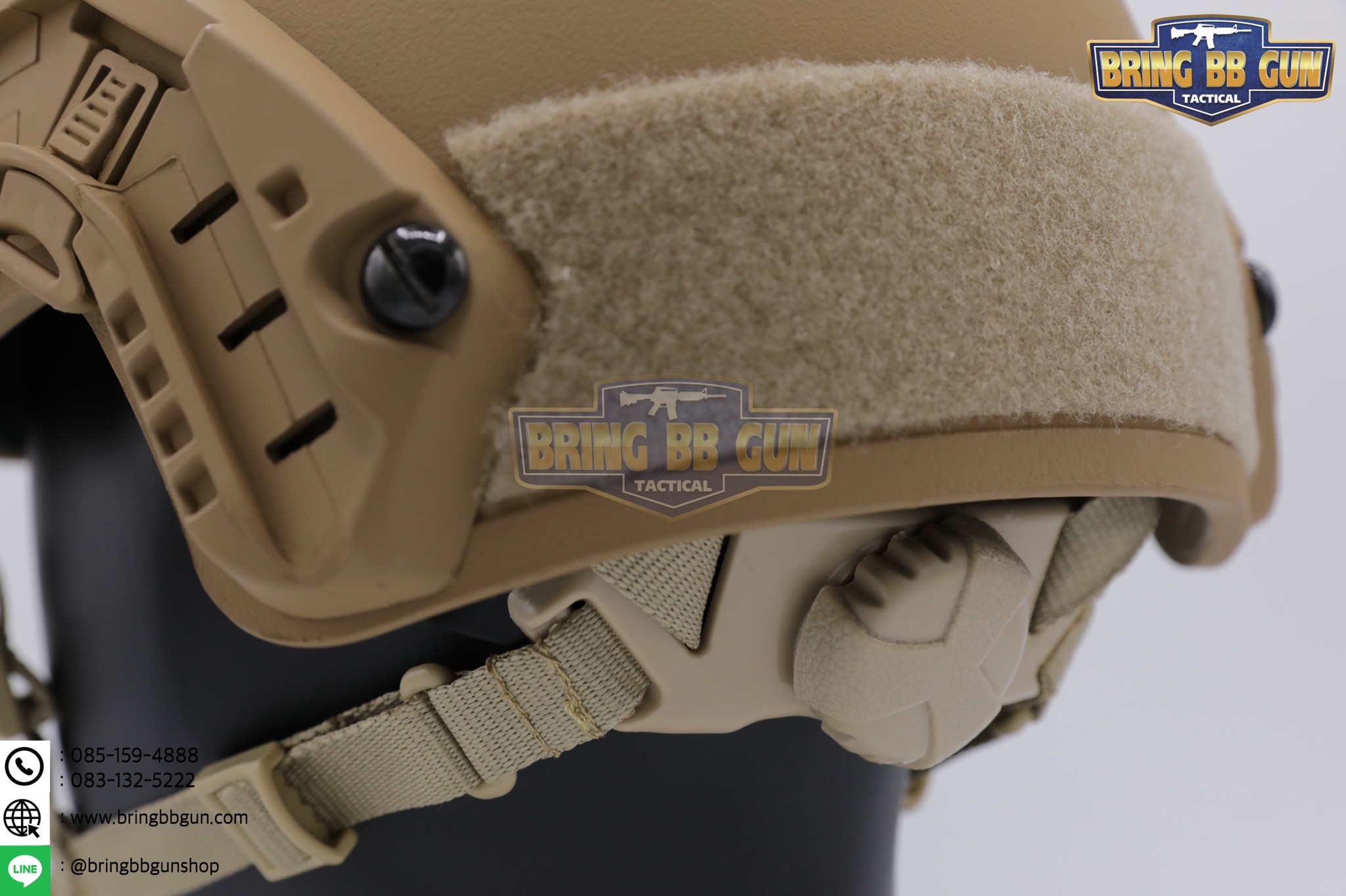 หมวก Fast ปรับท้ายทอยได้(หมวกฟาส) (Fast Helmet MH type) รุ่น Upgrade Version No holes ปรับรัดท้ายทอย