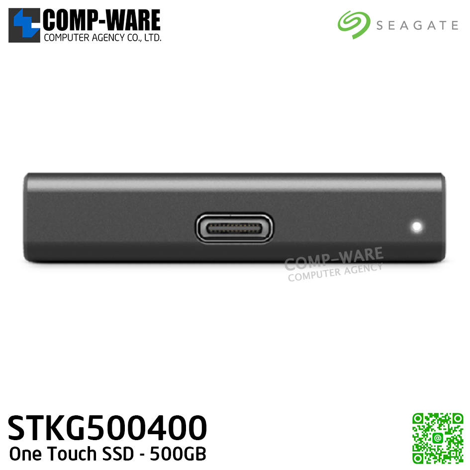 Seagate One Touch SSD 500GB (Black) External SSD 2.5" - STKG500400 / 3Y Warranty