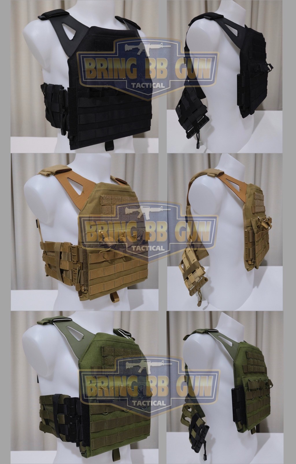 เสื้อเวส รุ่นJPC ปลดไว เนื้อผ้า 1000D (Quick Release JPC Set)
