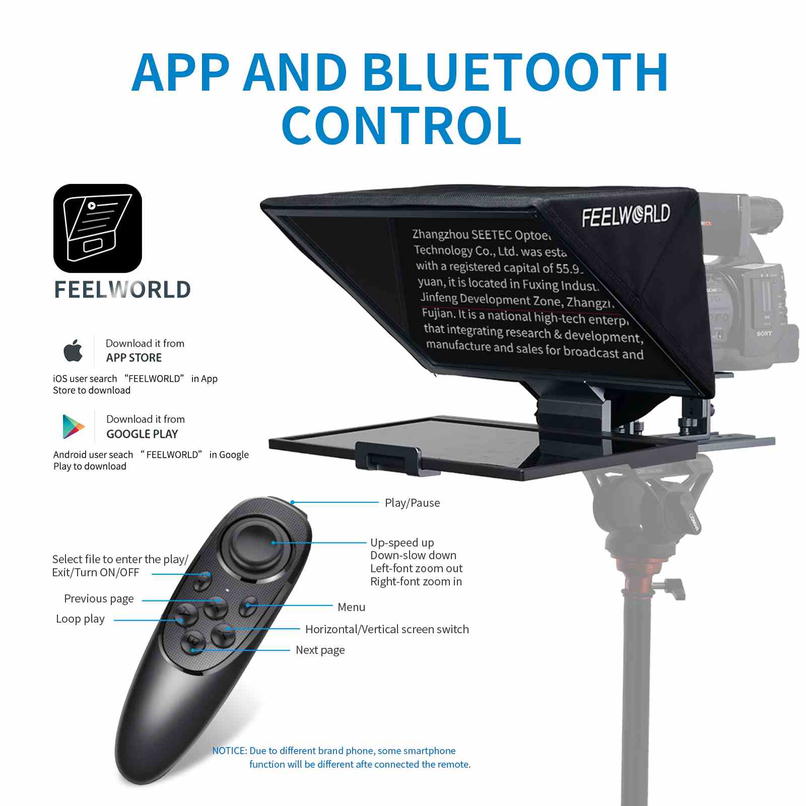 Feelworld TP16 เครื่องบอกบท รองรับทั้งแนวตั้ง และแนวนอนของแท็บเล็ตขนาดสูงสุดได้ 16 นิ้ว