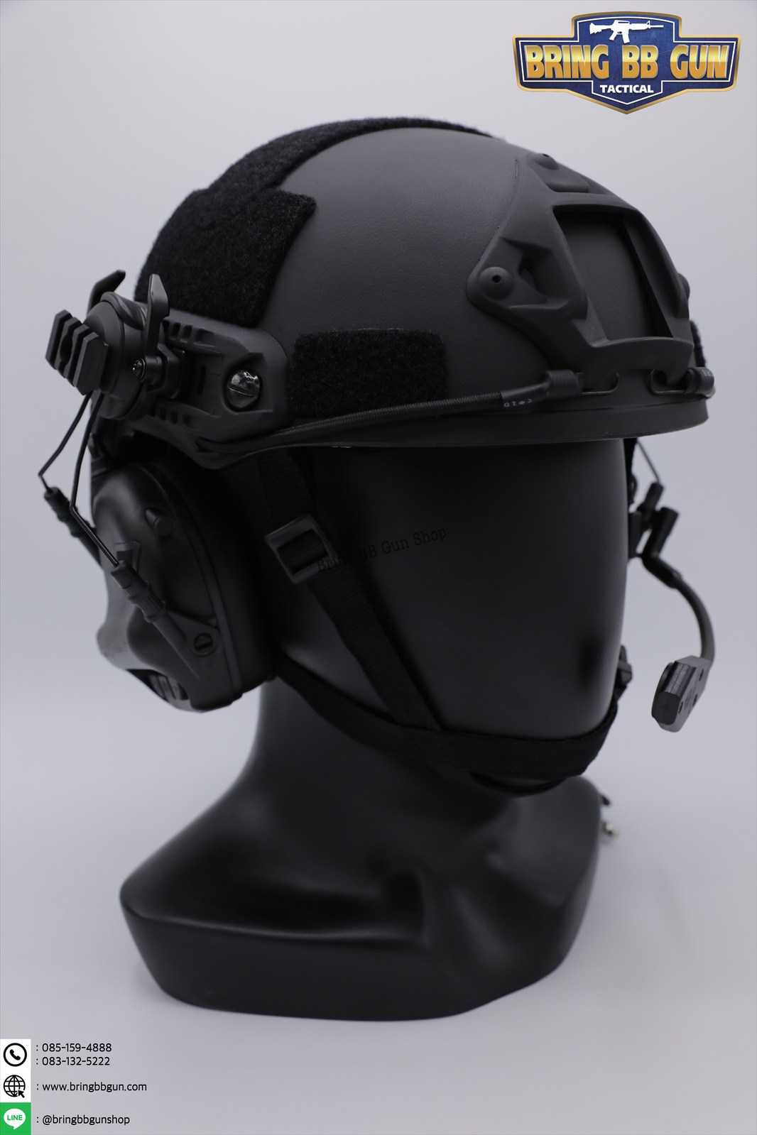 OX Horn Headset Bracket (อแดปเตอร์ขาจับหูฟังใส่รางข้างหมวกฟาส)