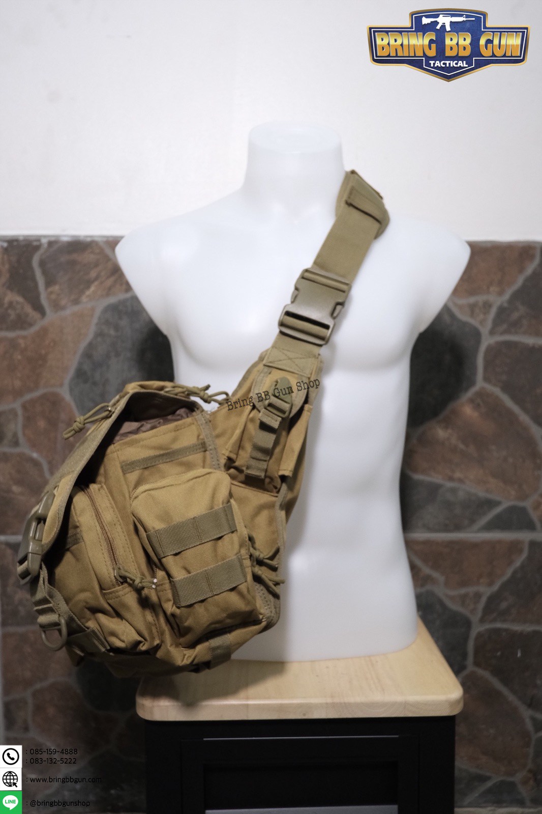 กระเป๋าสะพายข้าง-คาดอก รุ่น ทรงสามเหลี่ยม (เป้สะพายหลัง)