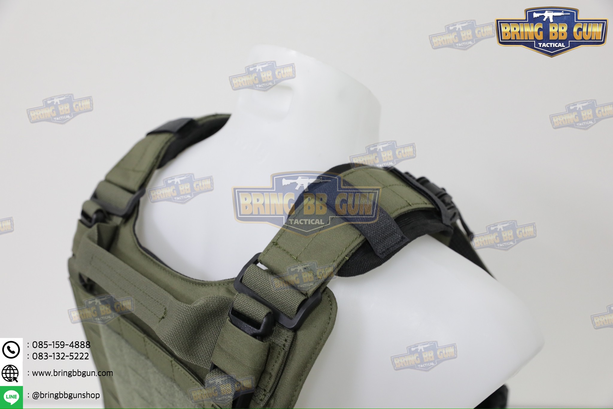 รองบ่าติดเสื้อเวส รุ่น 3D แบบวงรี (แผ่นฟองน้ำรองบ่า) (Tactical Shoulder Pads) (Shoulder Pads)