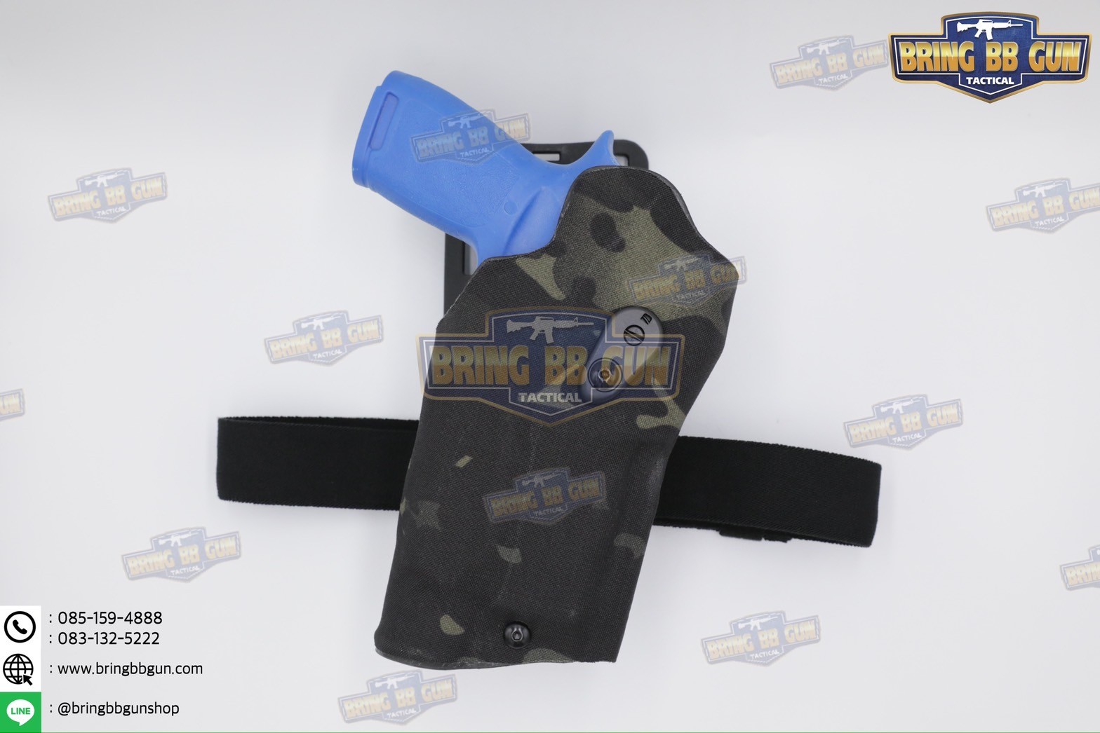 ซองปืนพกนอกปลดนิ้วโป้ง Sig Sauer P320 + ช่องไฟฉาย (ซองปืน 6354DO) (6354 DO) (P320 + X300)