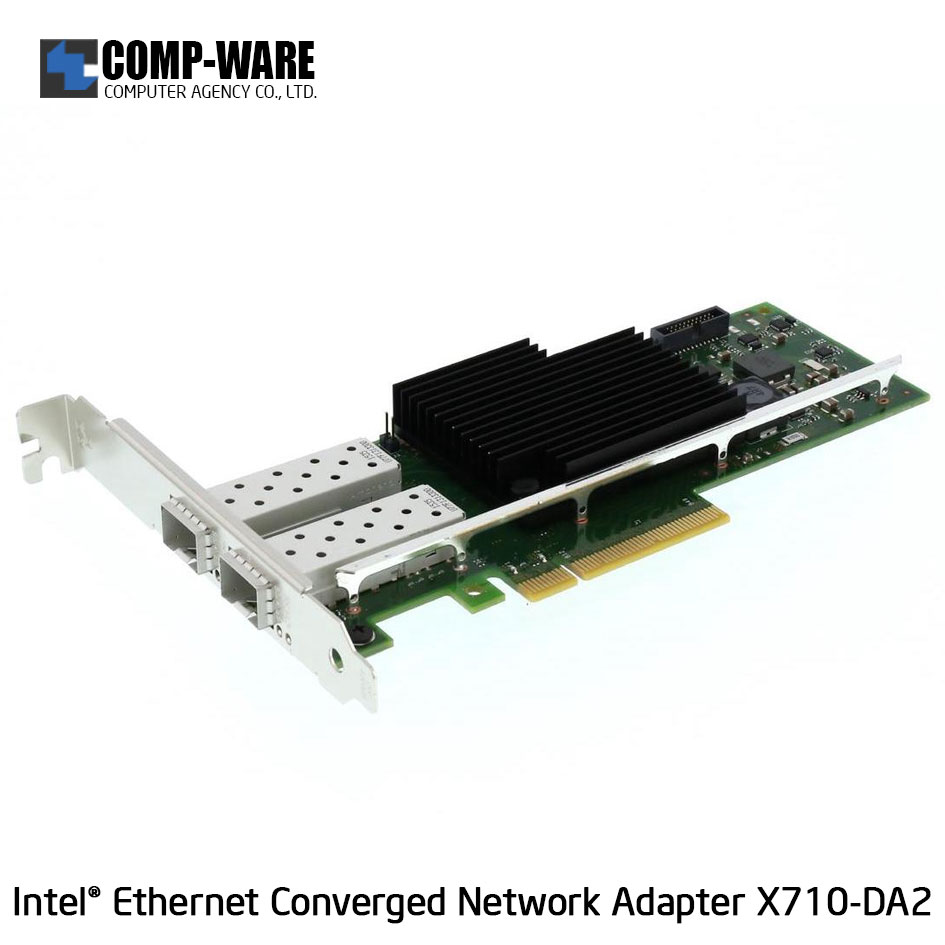 Intel Ethernet Converged Network Adapter X710-DA2 (2-Port) SFP+DAC Connector รับประกัน 3ปี แบบBOX