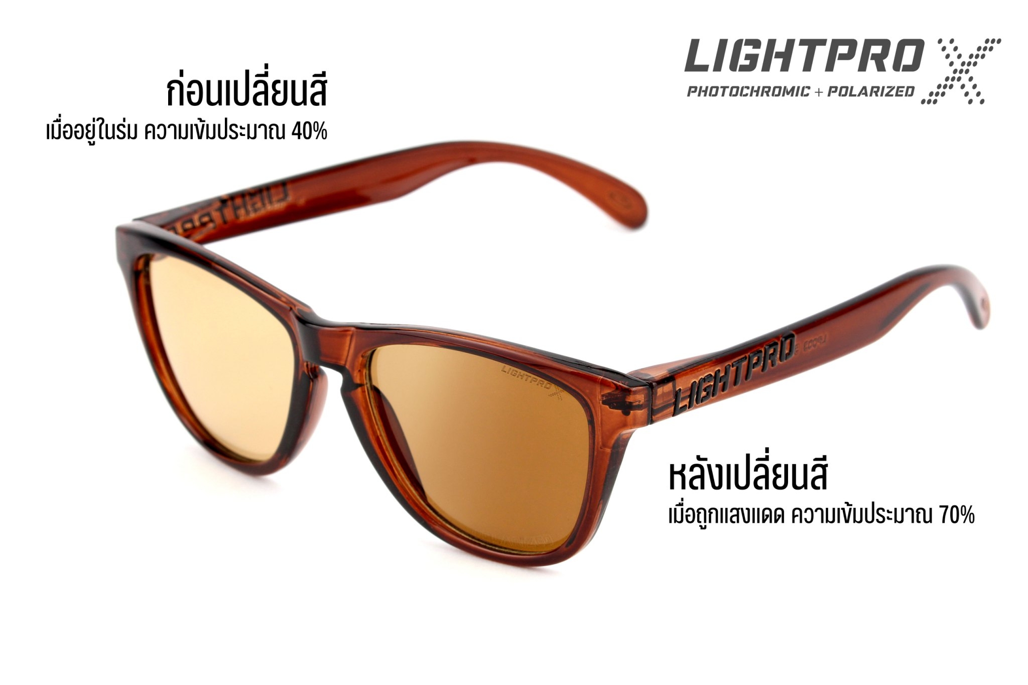 LIGHTPRO LP003 Photochromic + Polarized Brown
