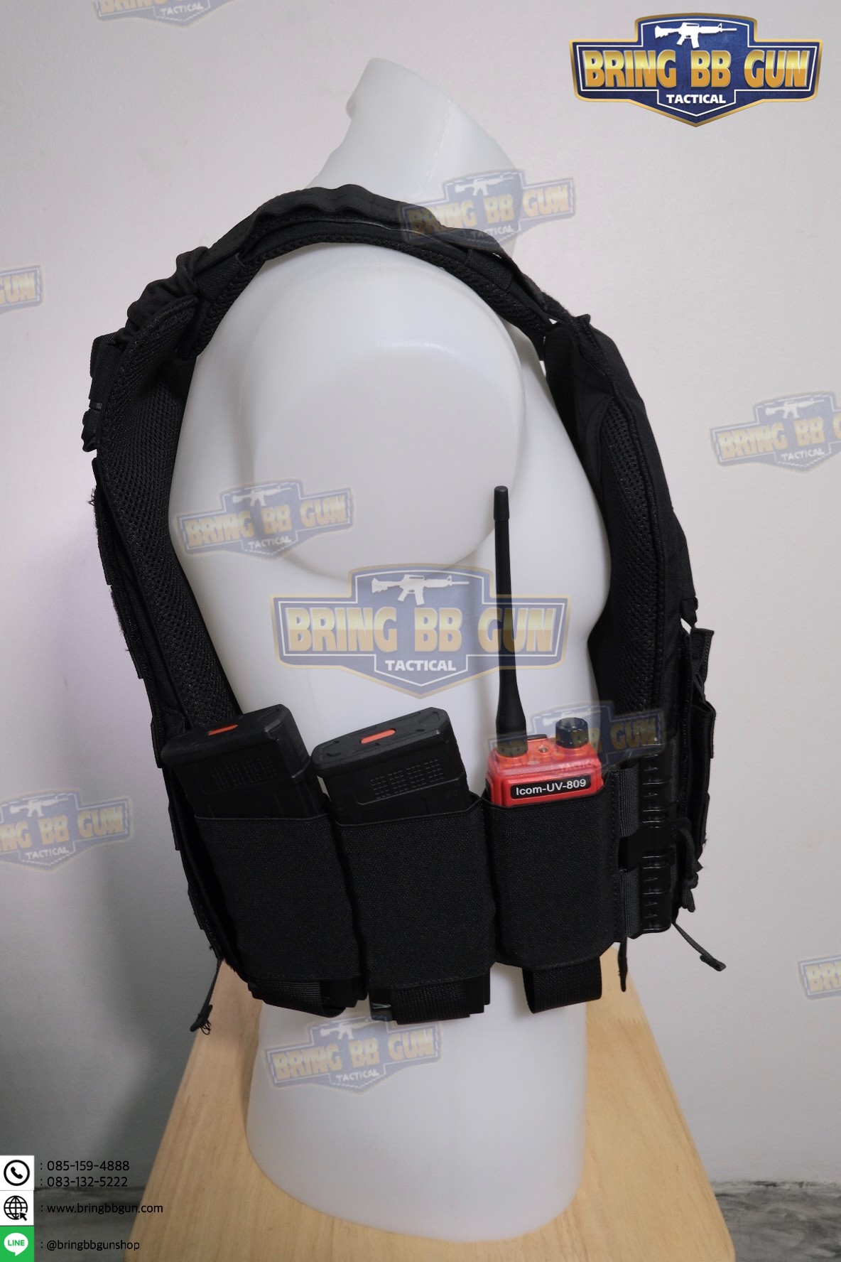 ชุดเซ็ตปลดเสื้อเกราะไว (ชุดสายโอบ-ปลดไว แบบยางยืด) (QD Elastic Cummerbund)