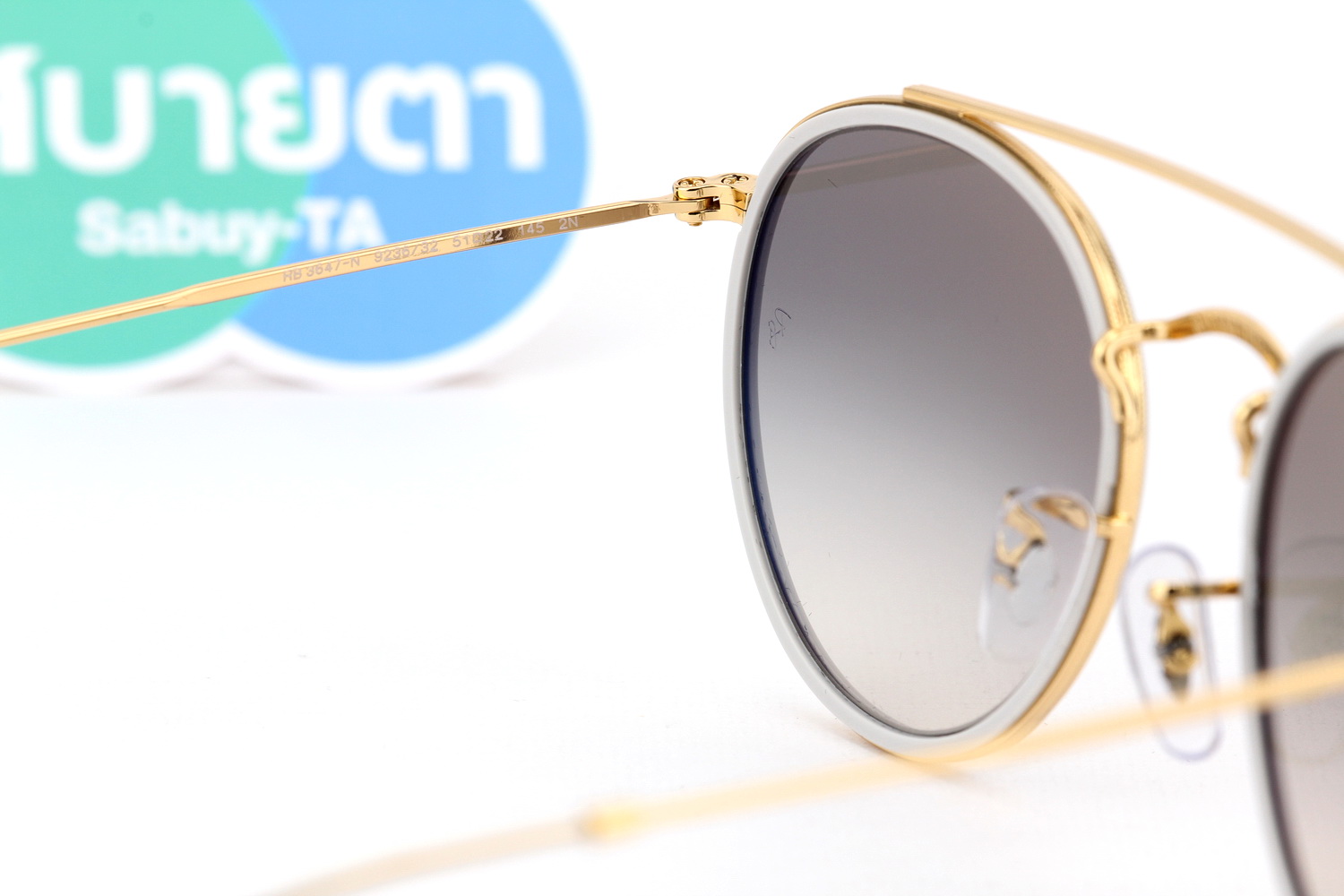 RayBan Round Double Bridge RB3647N 923632