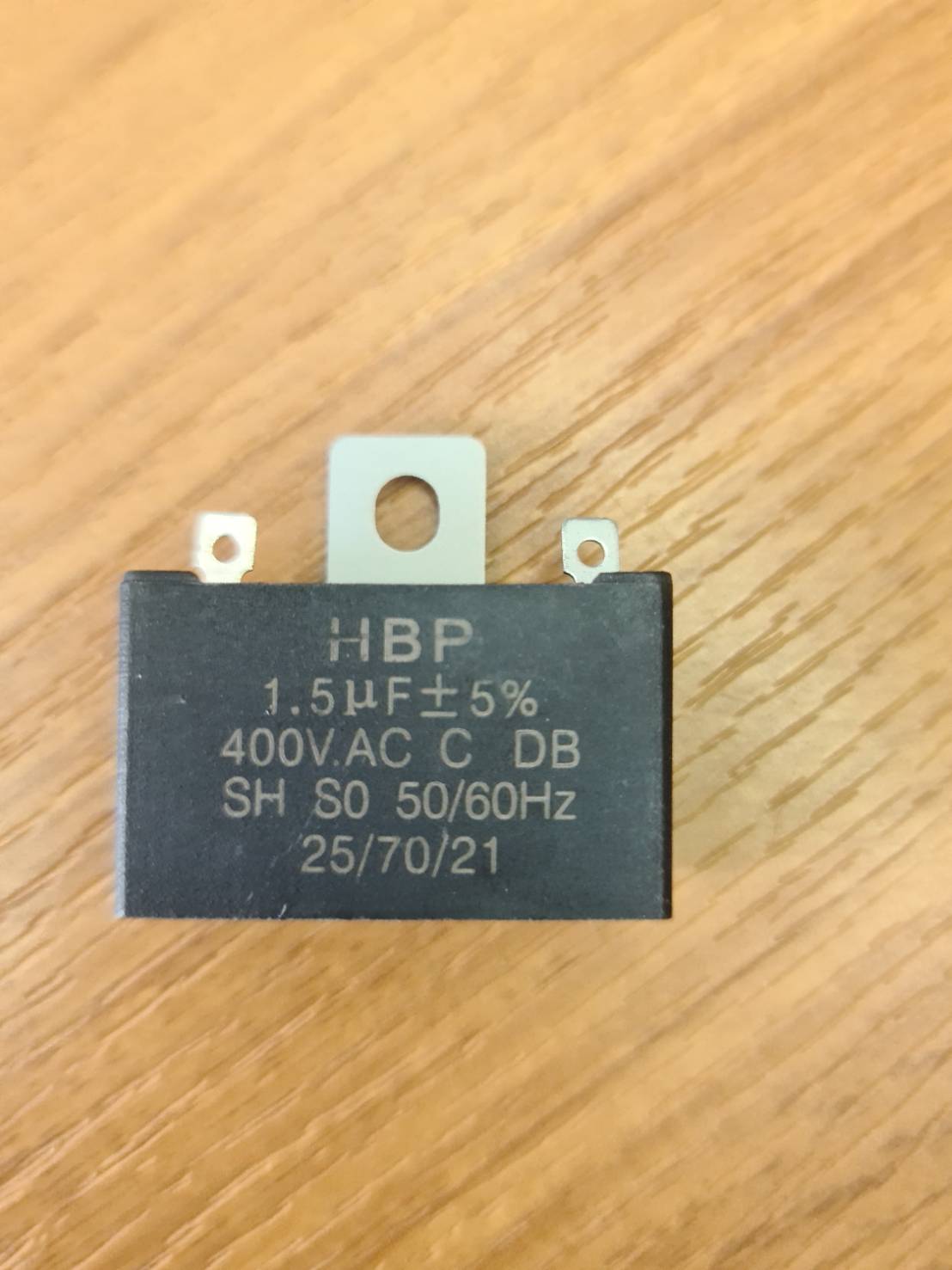 0000588 อะไหล่พัดลม คอนเนคเตอร์ คาปาซิตเตอร์ C1.5uF (capacitor 1.5uF)