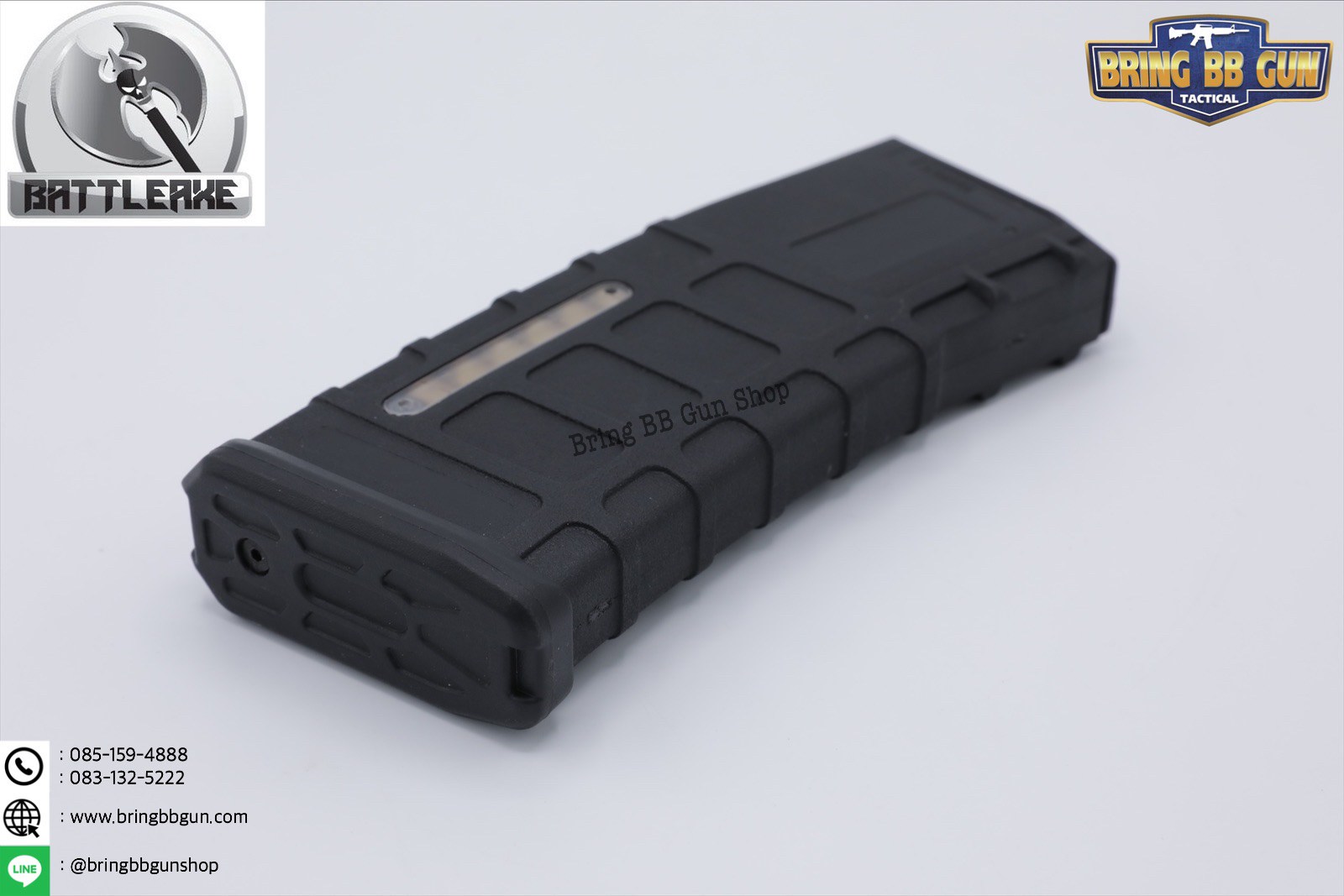 แม็กกาซีน M4 ยี่ห้อ Battle Axe แบบstand ❌ไม่ต้องปั่น❌มี4ทรงให้เลือก ทรง P-mag / ทรง EPM / ทรง 002 / ทรง IMI Lancer