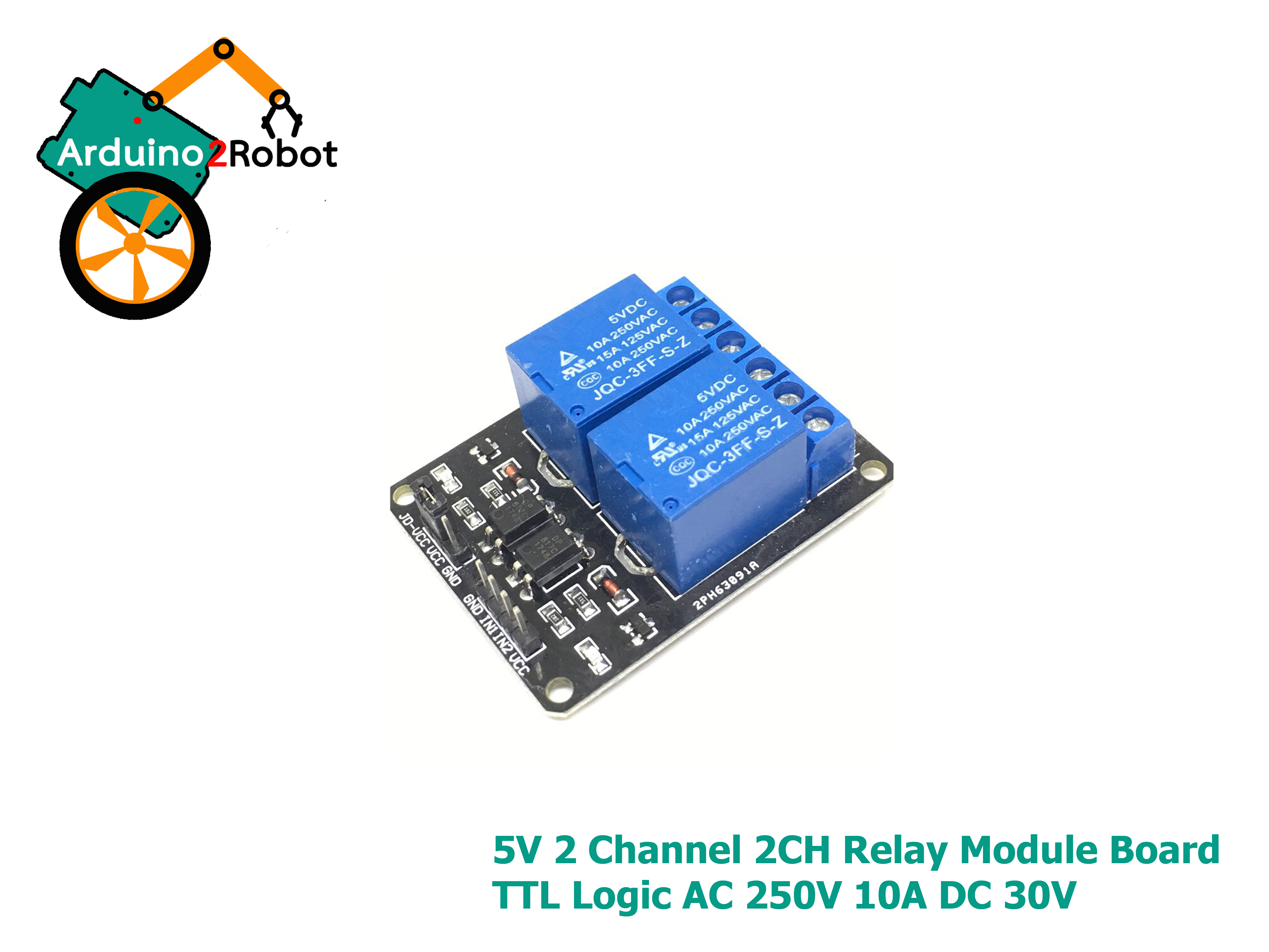 5V 2 Channel 2CH Relay Module Board TTL Logic For Arduino AC 250V 10A DC 30V