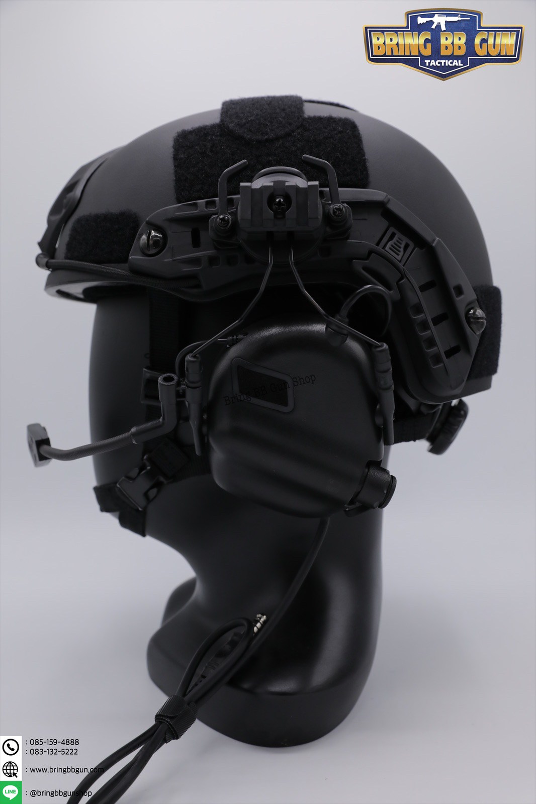 OX Horn Headset Bracket (อแดปเตอร์ขาจับหูฟังใส่รางข้างหมวกฟาส)