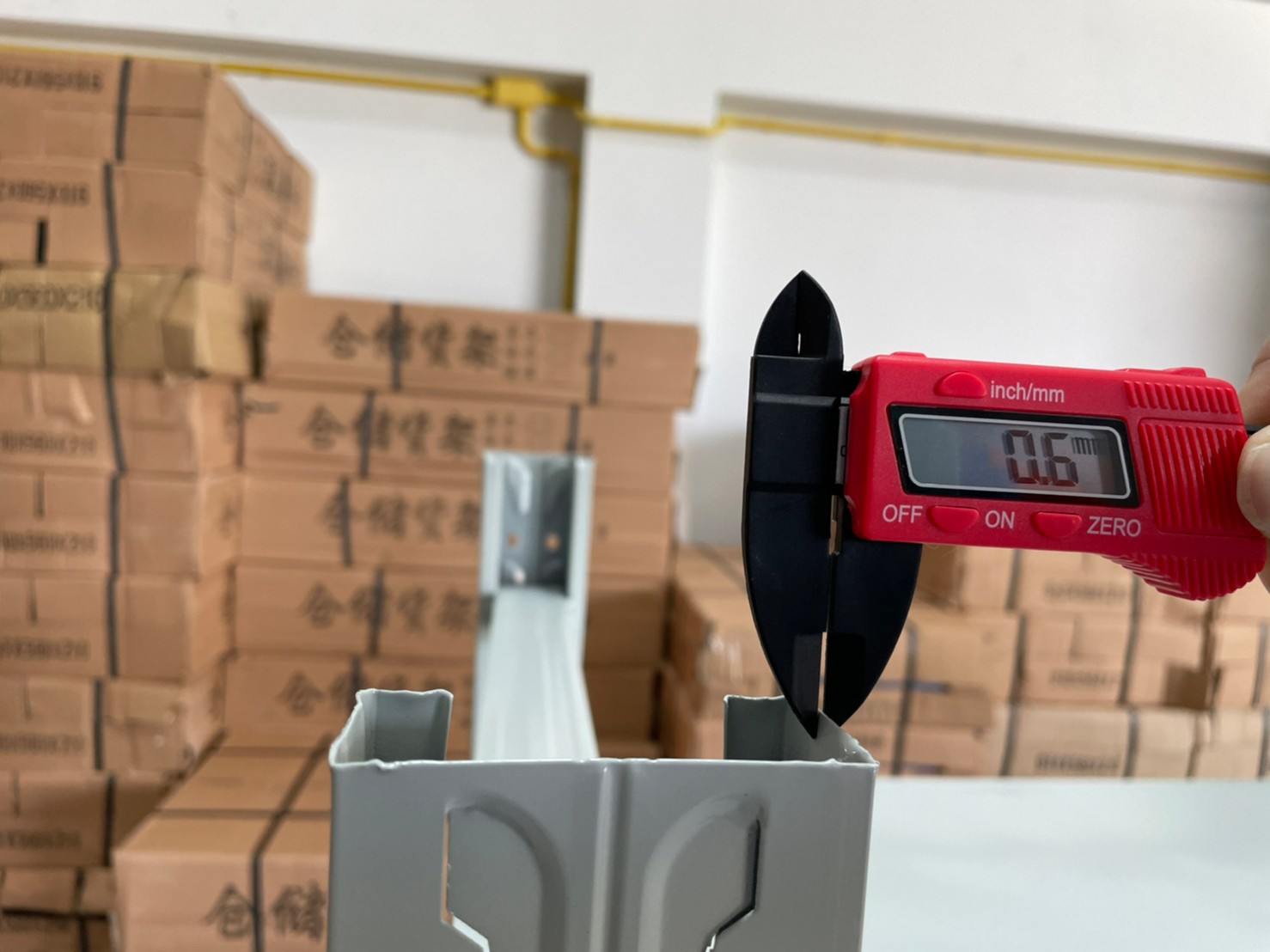 ชั้นเหล็กวางสินค้า Micro Rack 200x200x60cm. สีขาว(อมเทา)