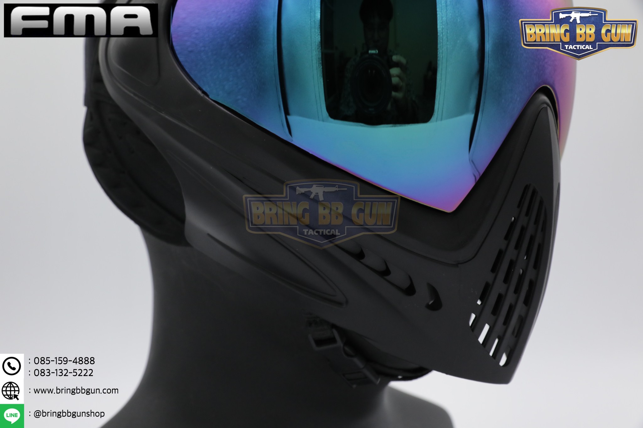 หน้ากาก F1 ยี่ห้อ FMA รุ่น เลนส์ 1 ชั้น